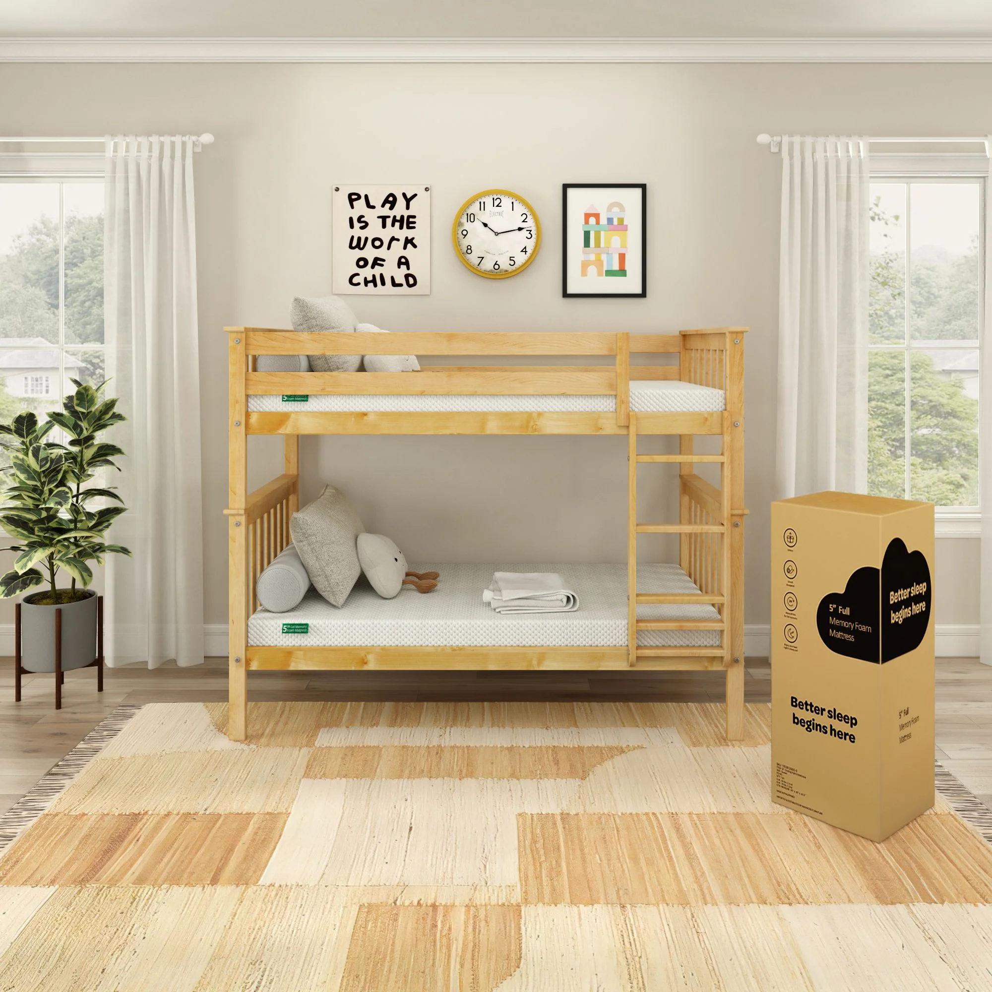 2 x 5" Memory Foam Mattress and Cover Bundle - Image 23
