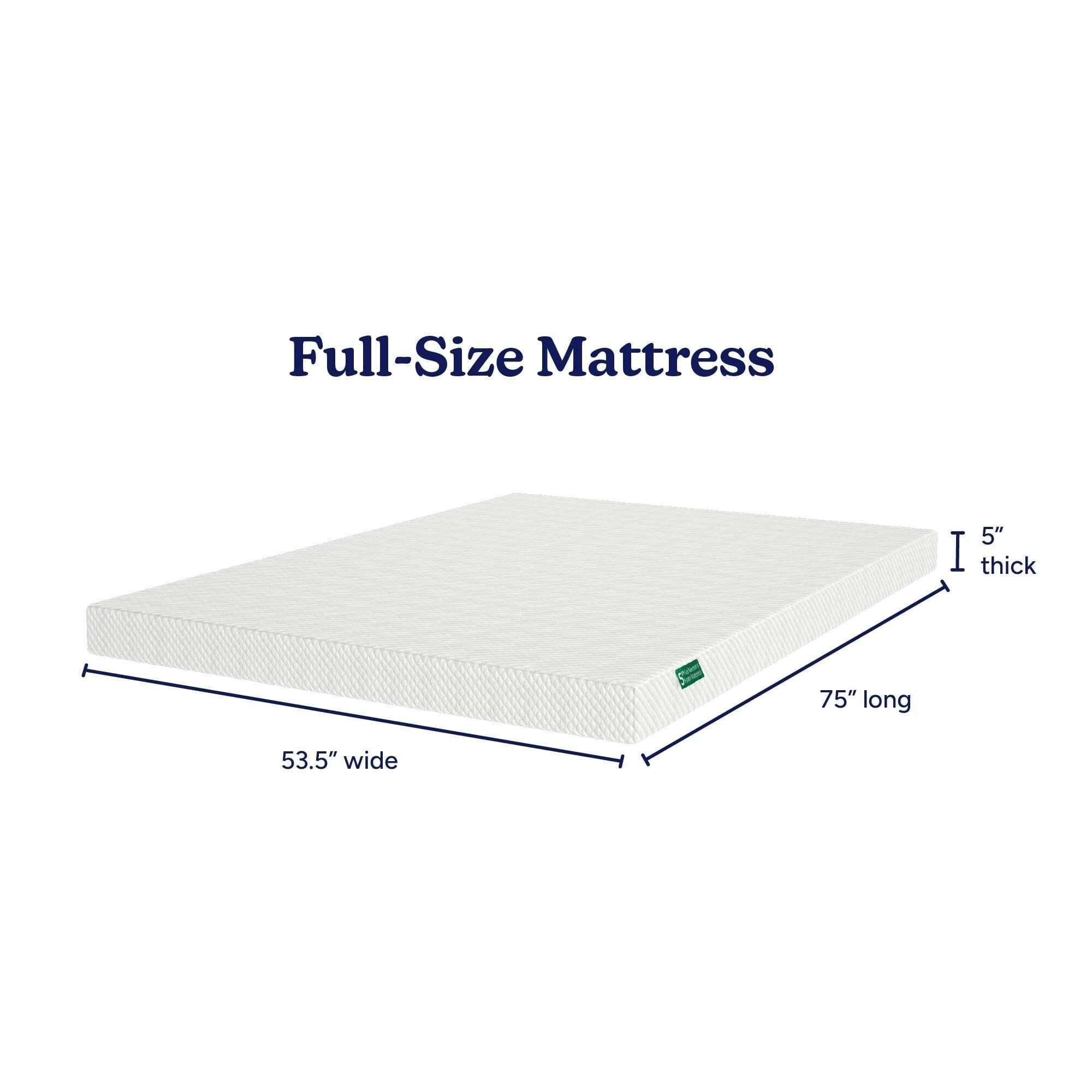 Two Pack 5-Inch Full Memory Foam Mattress - Image 5