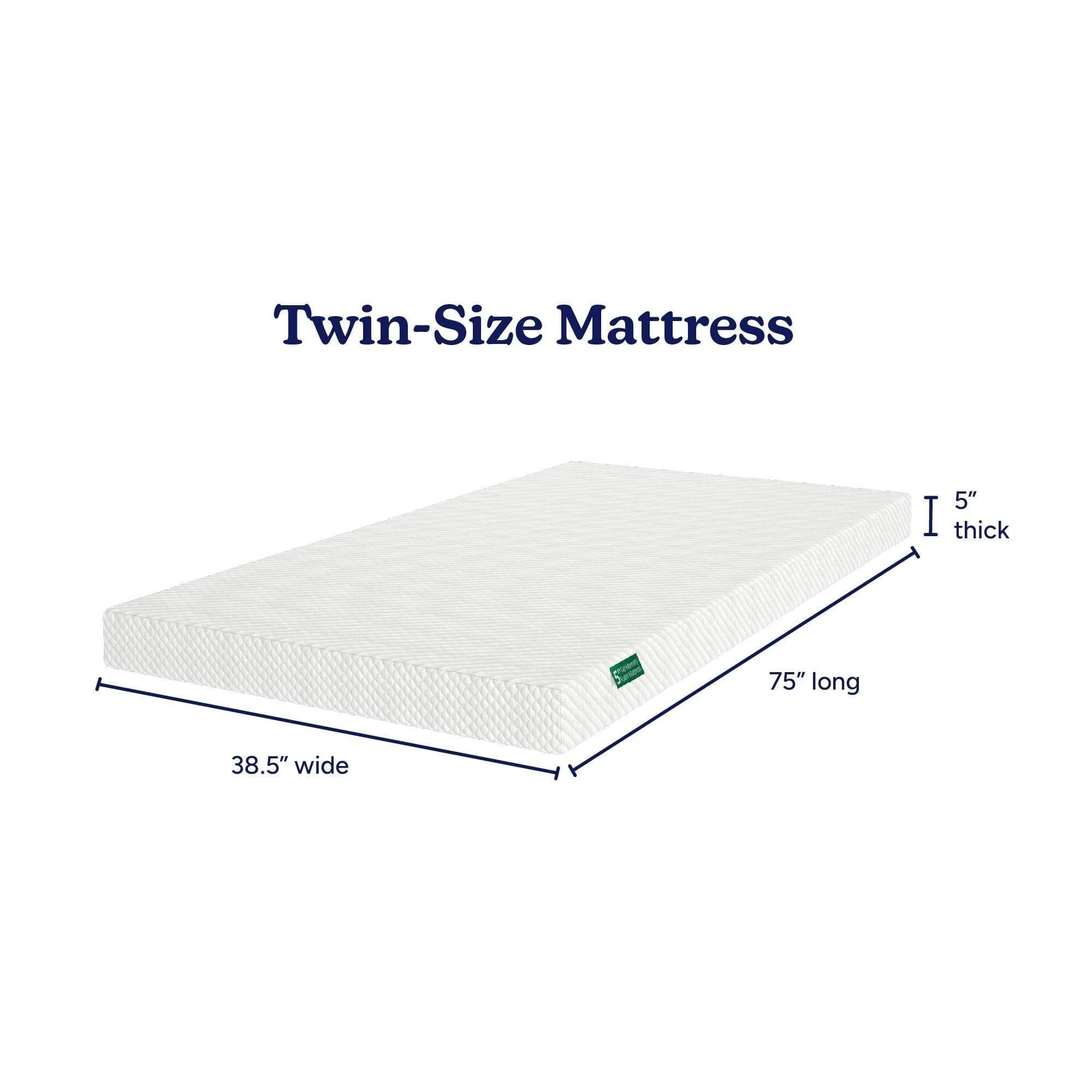 5-Inch Twin Memory Foam Mattress - Image 4