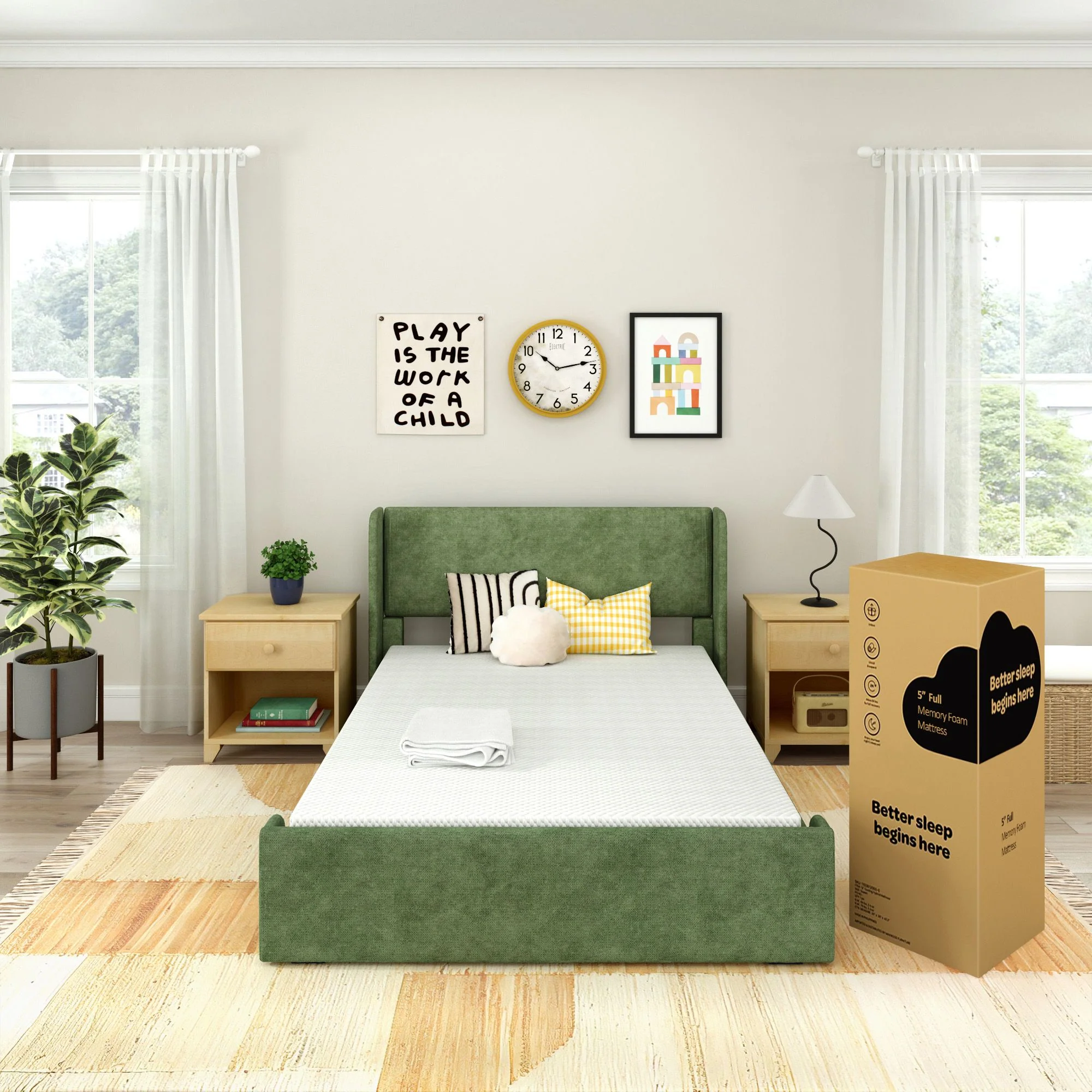 5" Memory Foam Mattress and Cover Bundle - Image 24