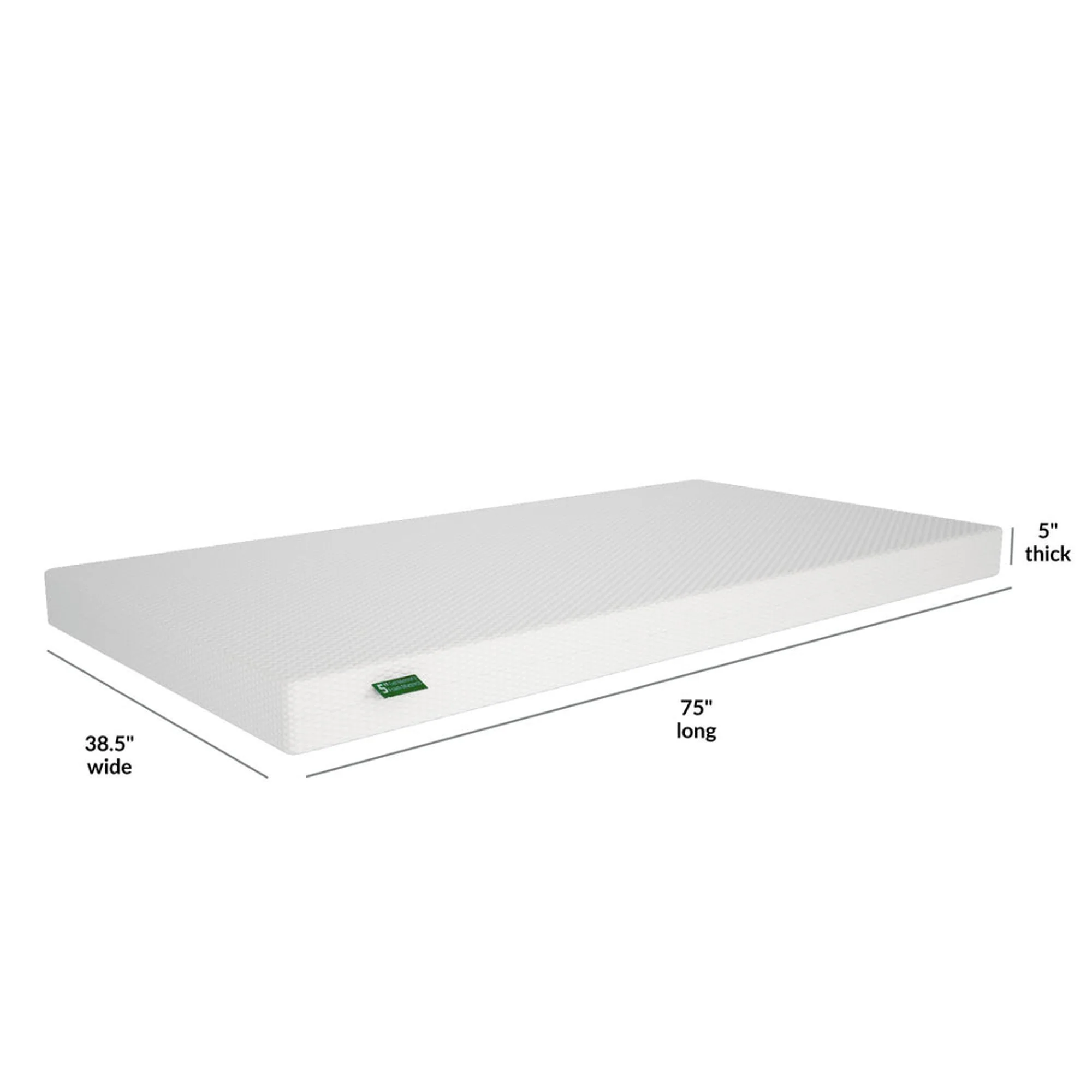 5" Memory Foam Mattress and Cover Bundle - Image 6