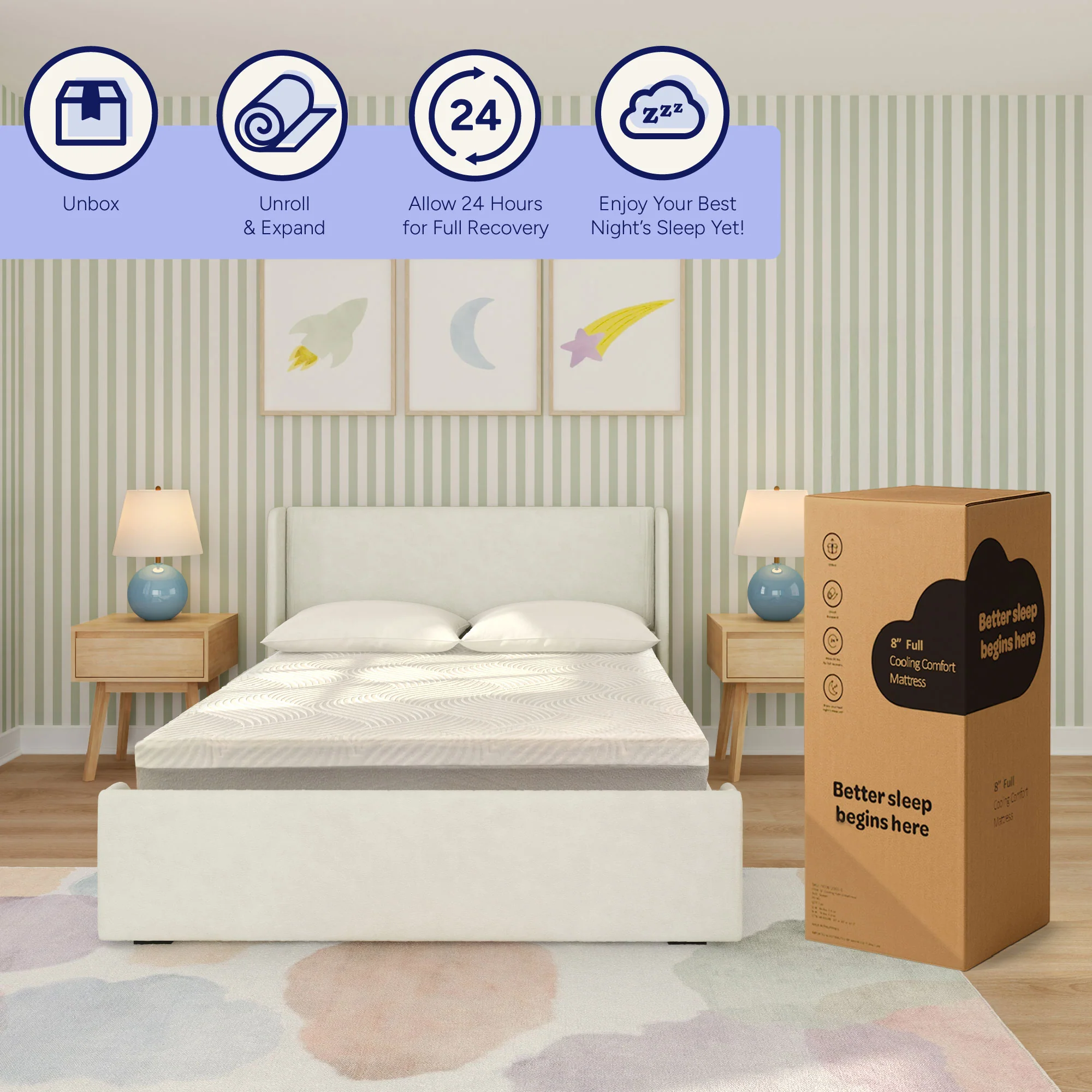 8-Inch Full Cooling Comfort Mattress - Image 12