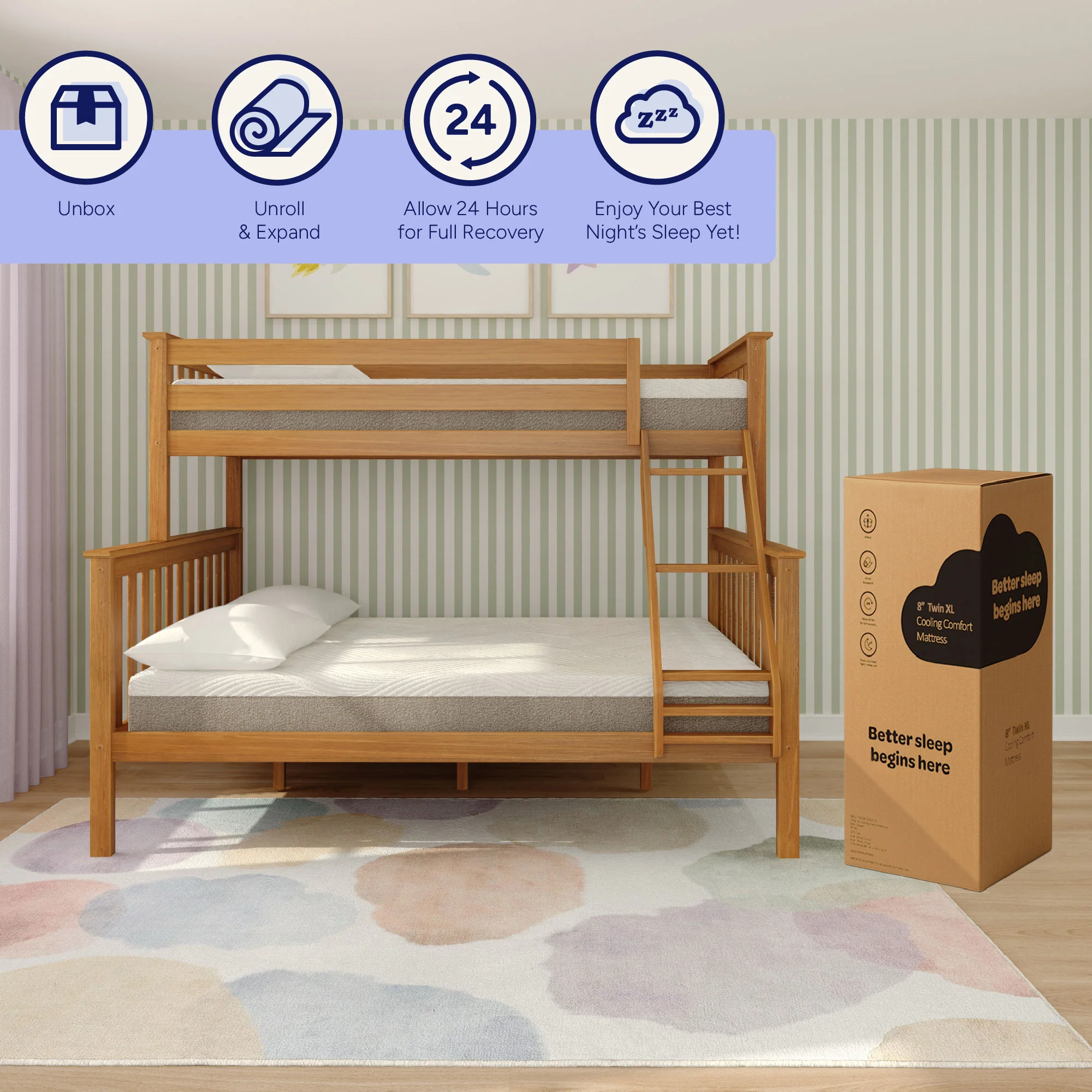 8-Inch Twin XL Cooling Comfort Mattress - Image 12