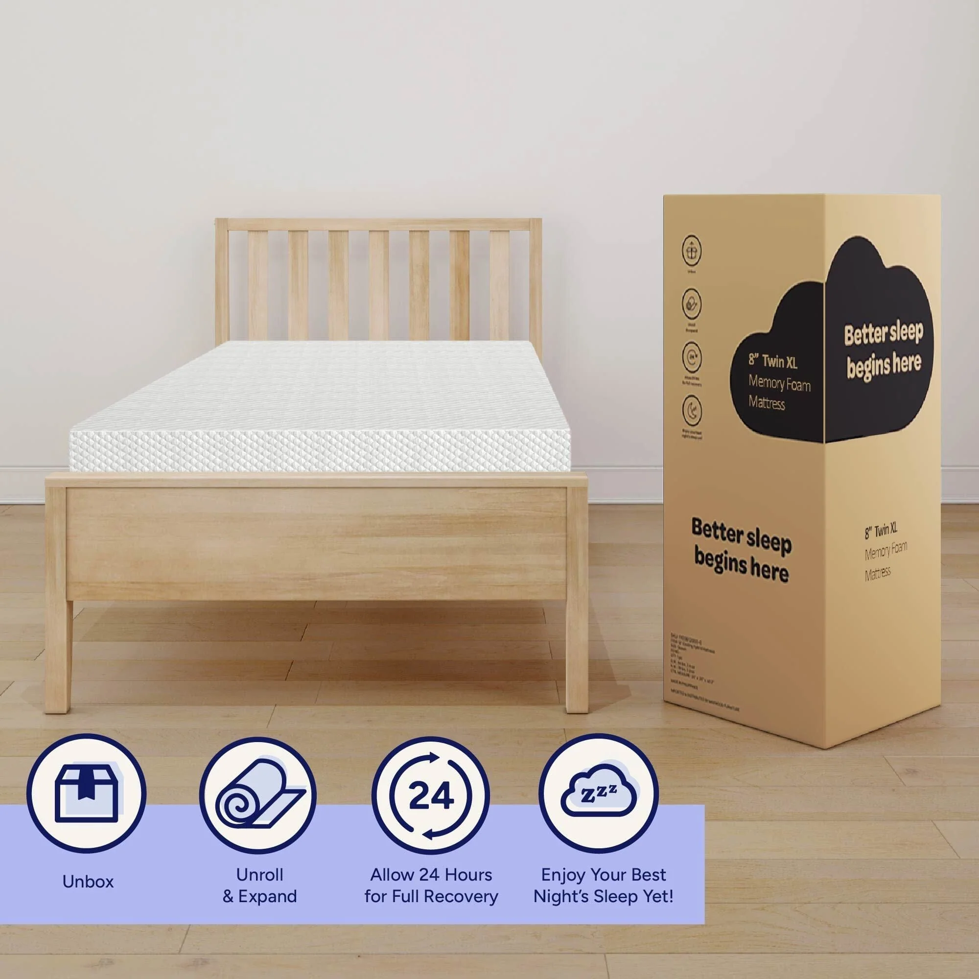 8-Inch Twin XL Memory Foam Mattress - Image 10