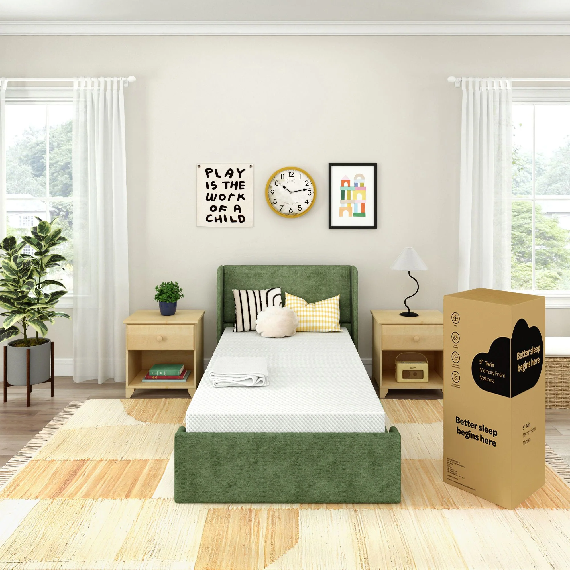 8" Memory Foam Mattress and Cover Bundle - Image 23