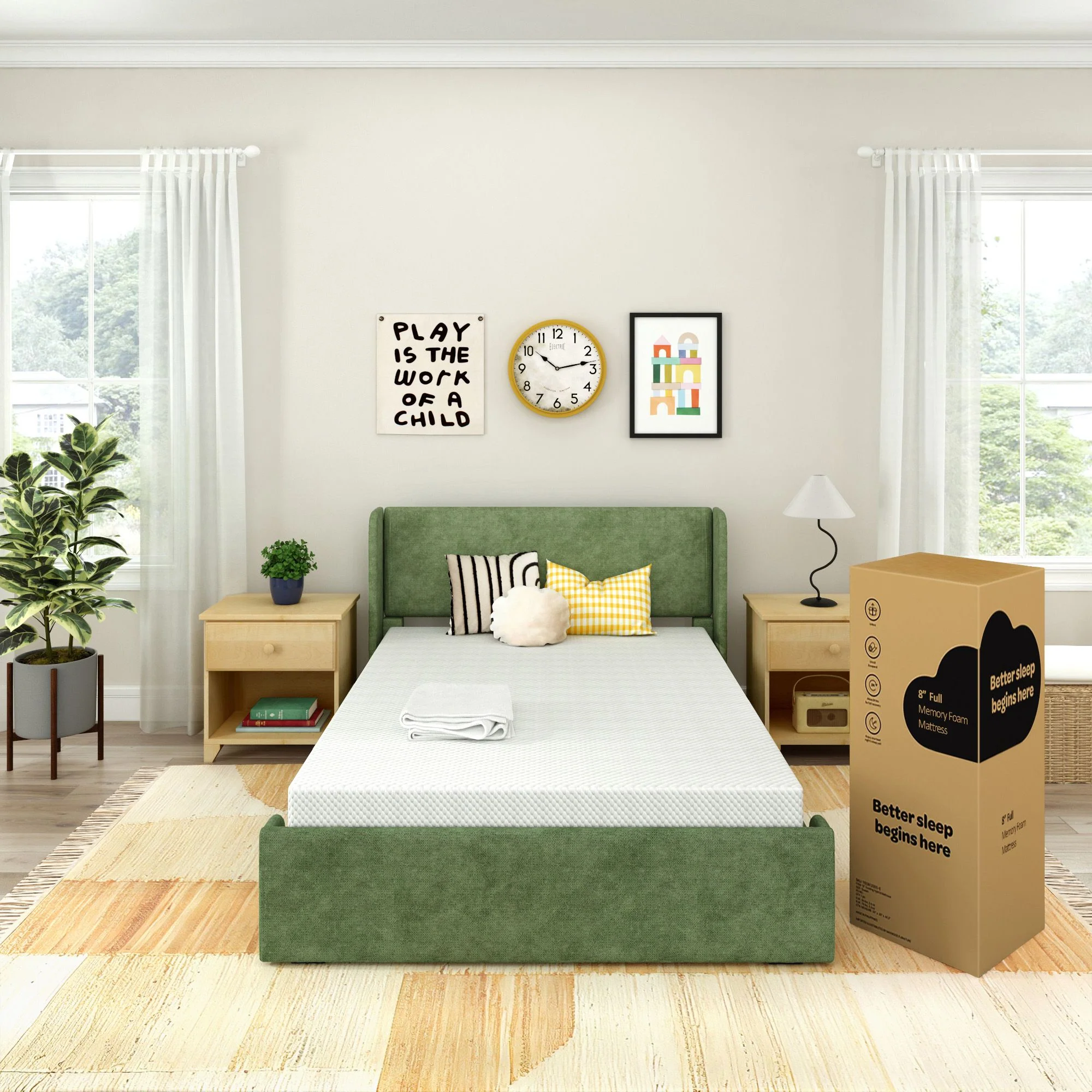 8" Memory Foam Mattress and Cover Bundle - Image 24