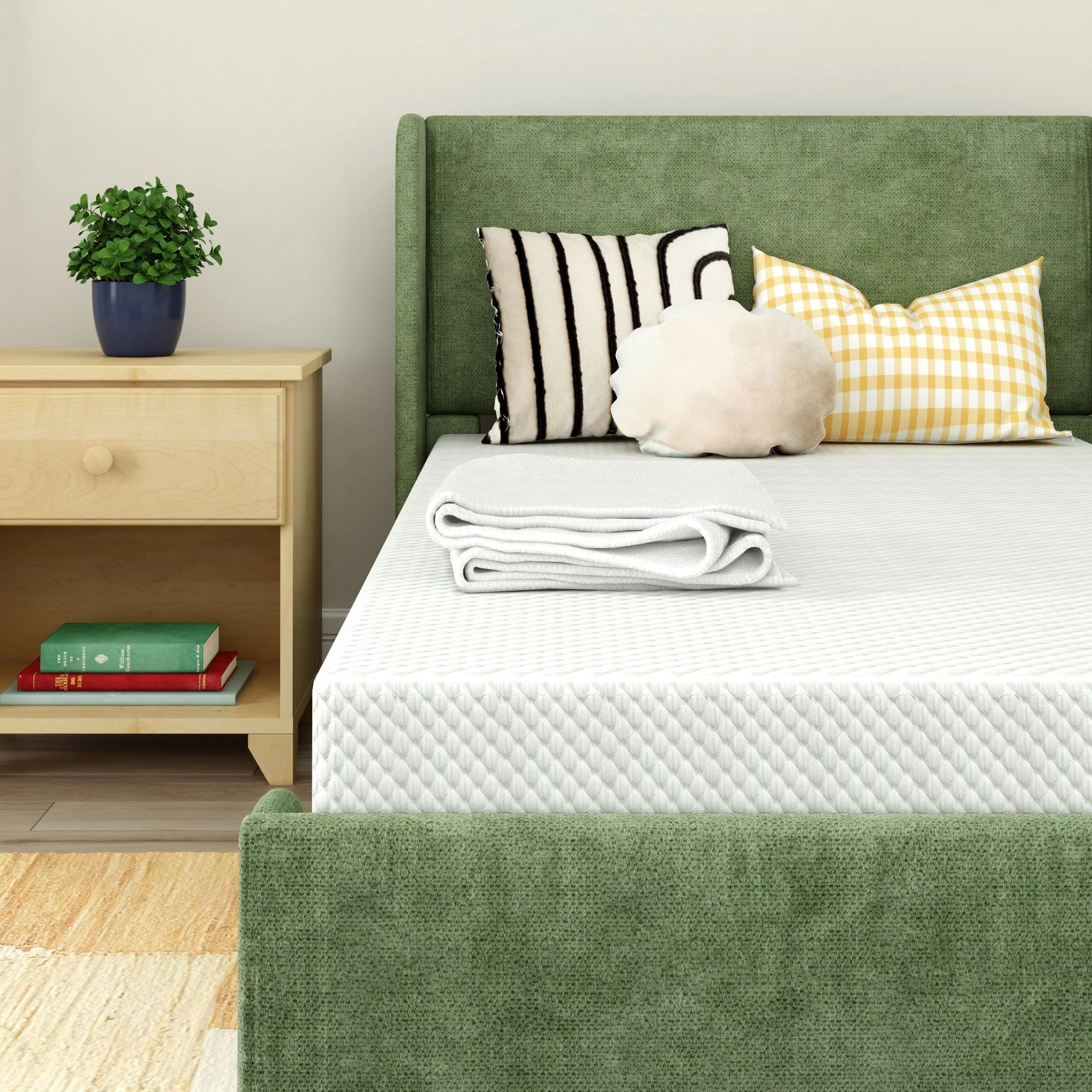 8" Memory Foam Mattress and Cover Bundle - Image 3