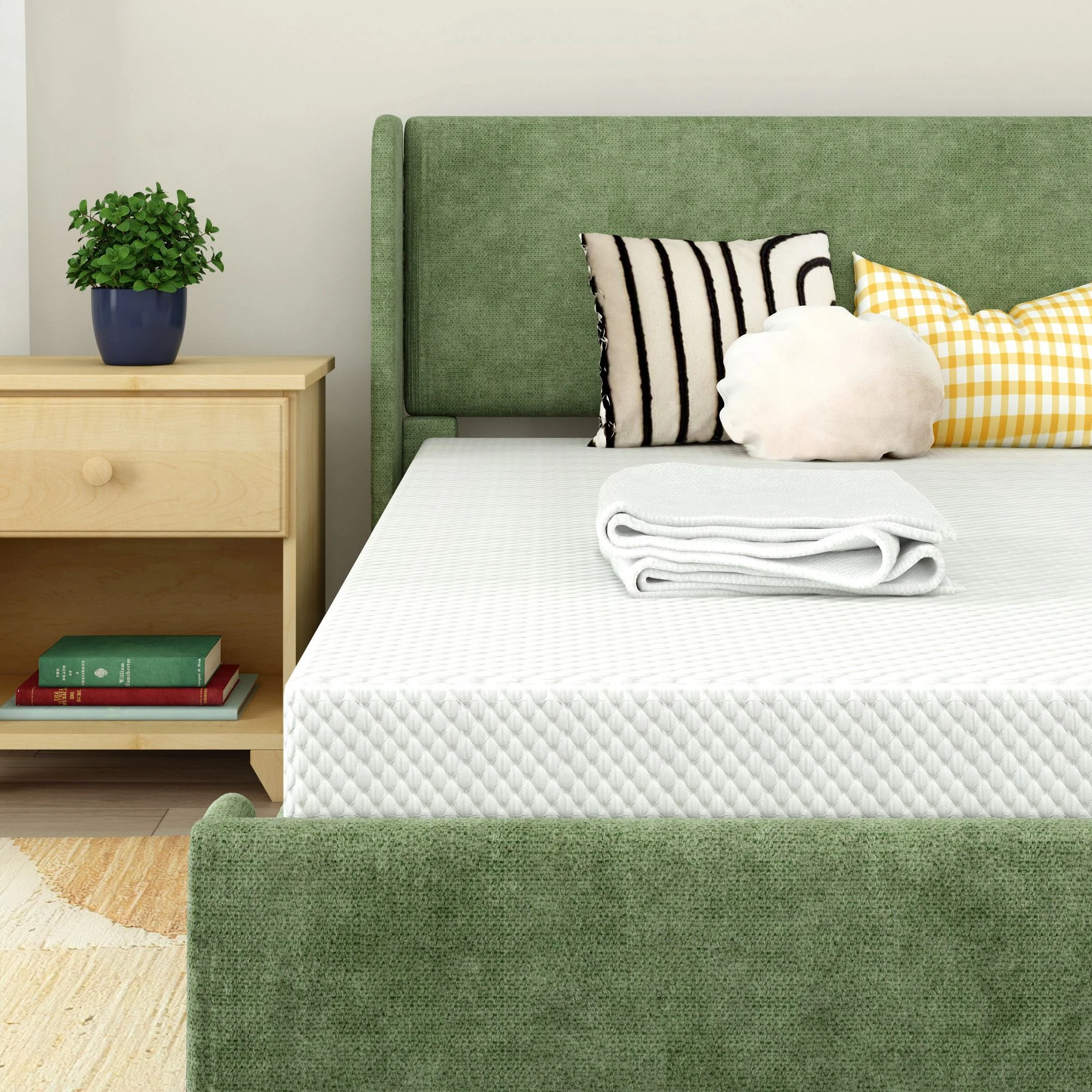 8" Memory Foam Mattress and Cover Bundle - Image 4