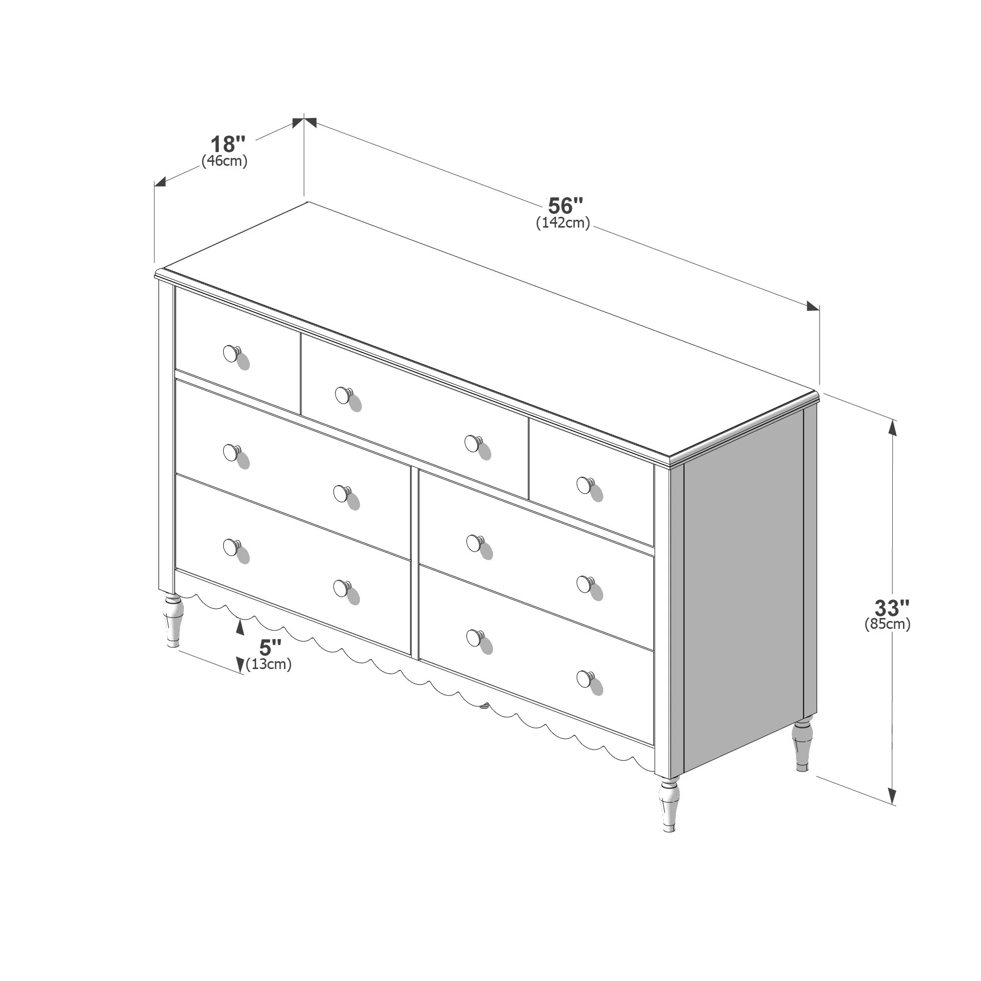 Charlotte 7-Drawer Dresser - Image 28