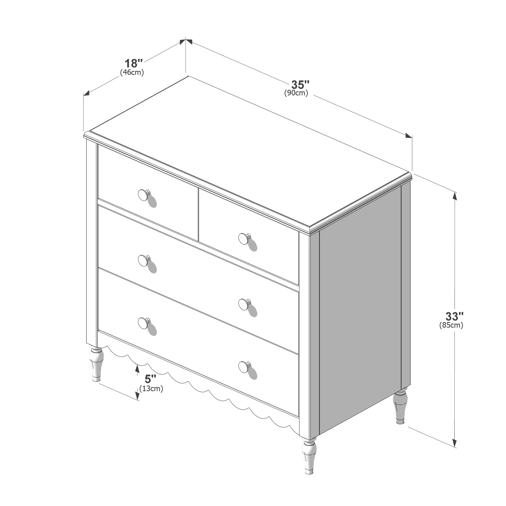 Charlotte Twin Beds With 4-Drawer Dresser - Image 33