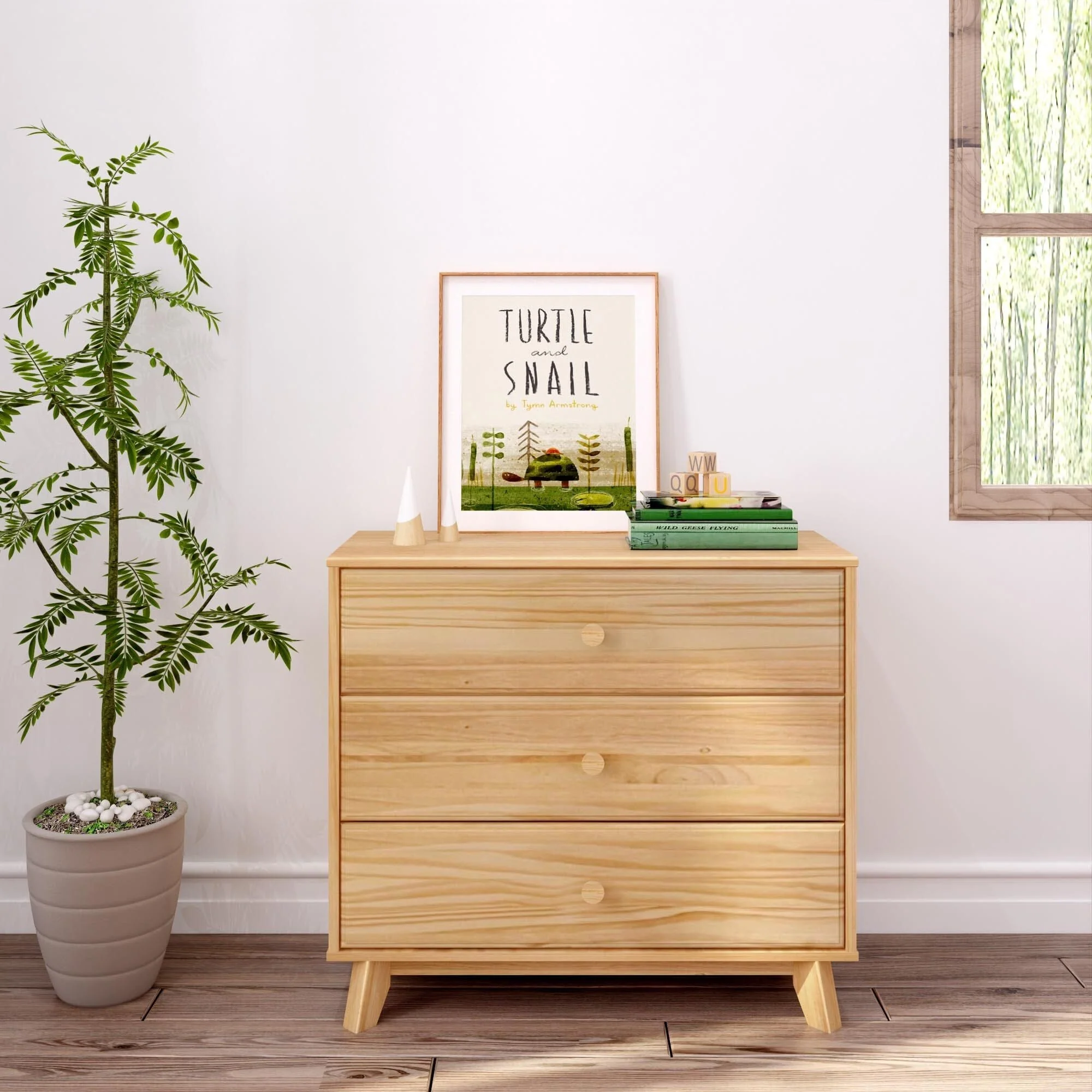 Classic 3-Drawer Dresser - Image 7