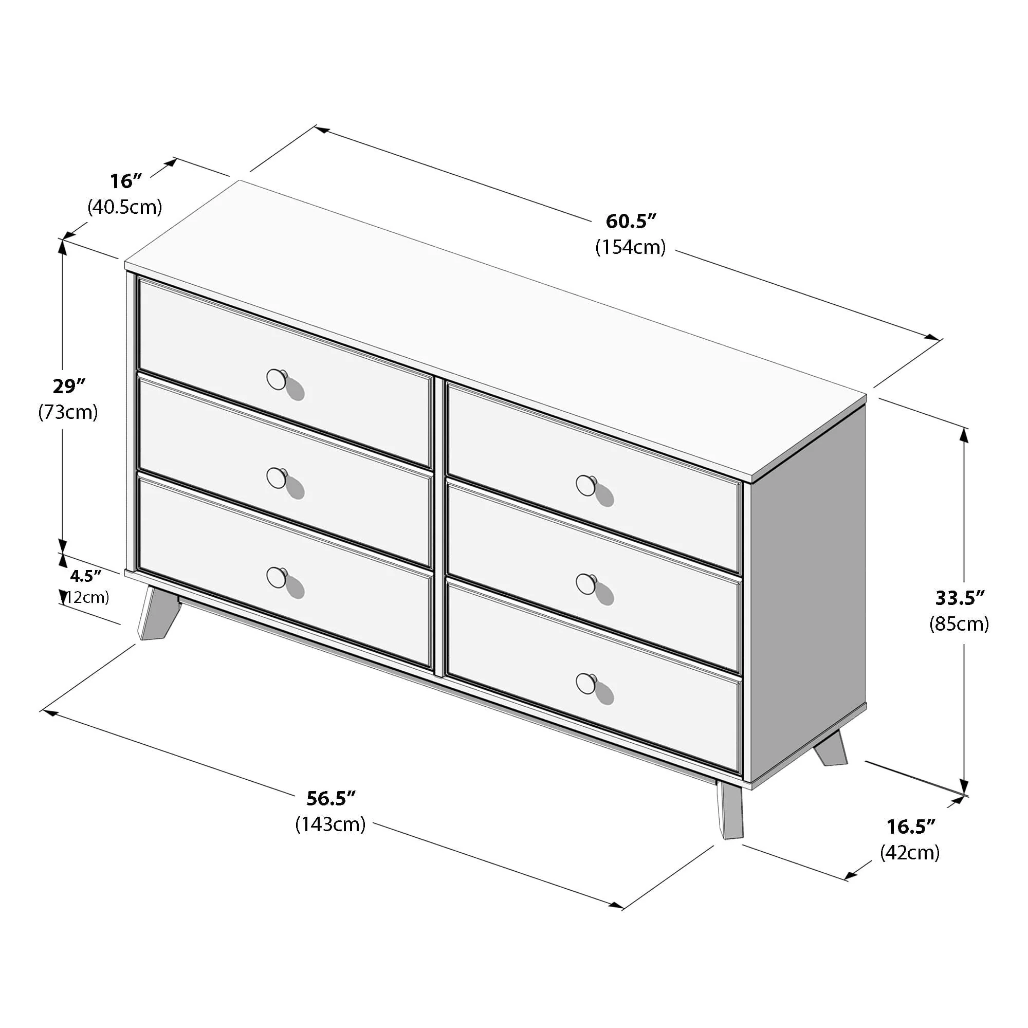 Classic 6-Drawer Dresser - Image 40