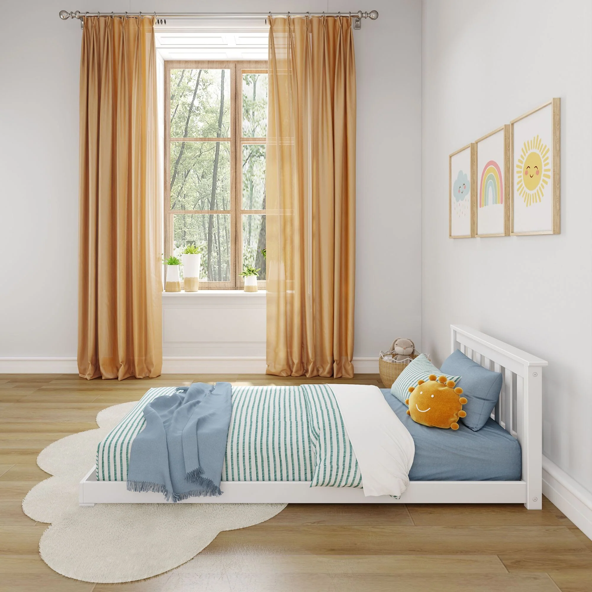 Classic Twin Floor Bed - Image 21