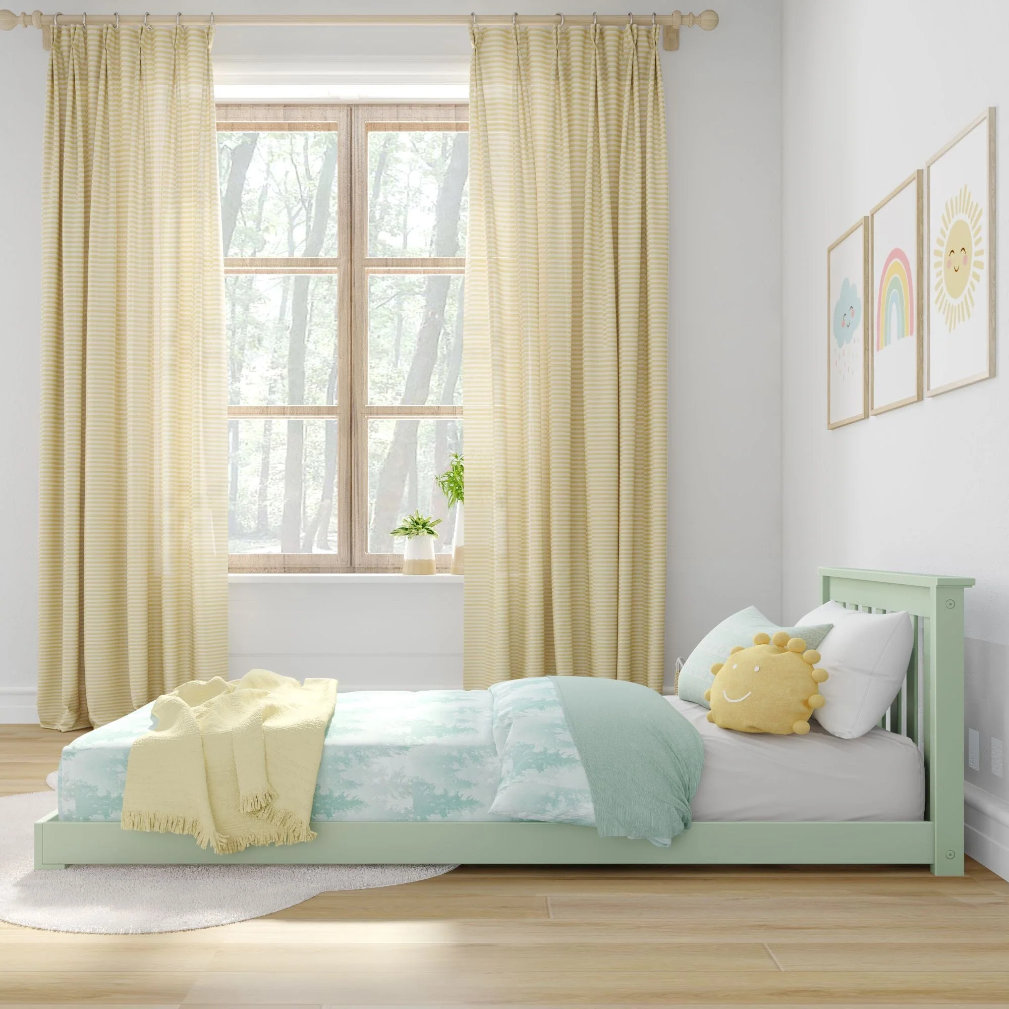 Classic Twin Floor Bed - Image 23