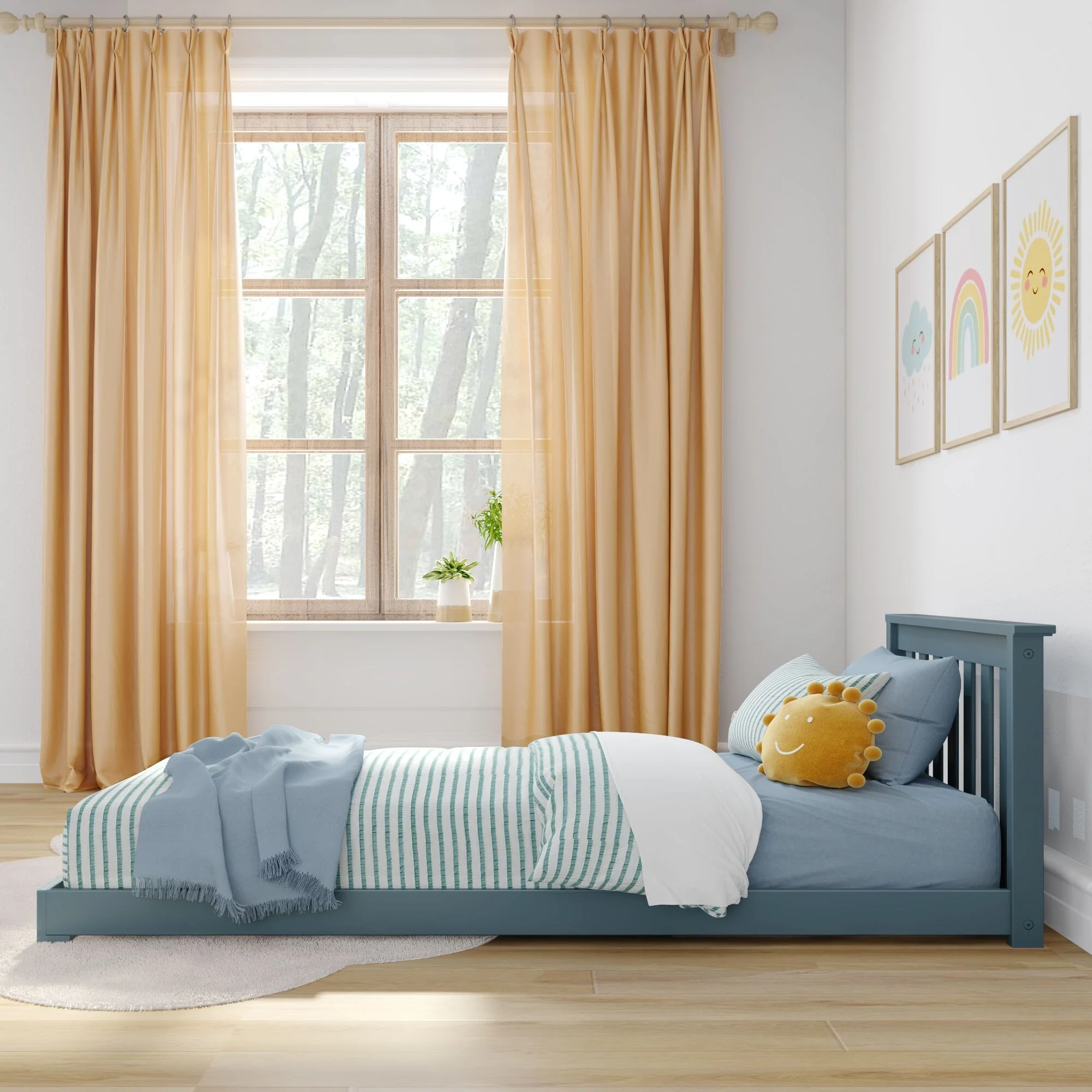 Classic Twin Floor Bed - Image 24