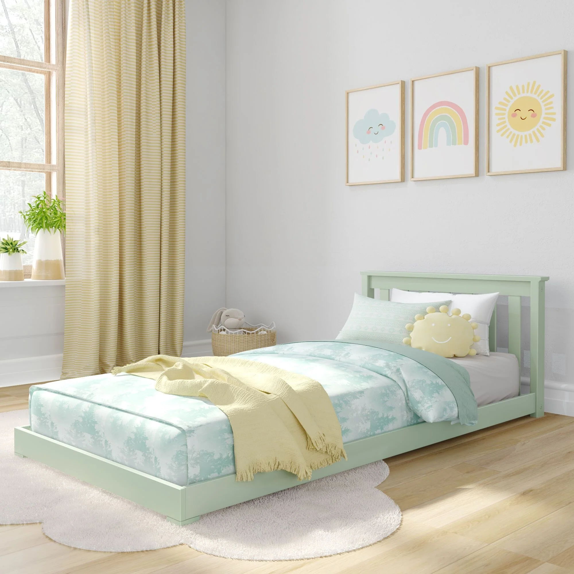 Classic Twin Floor Bed - Image 4