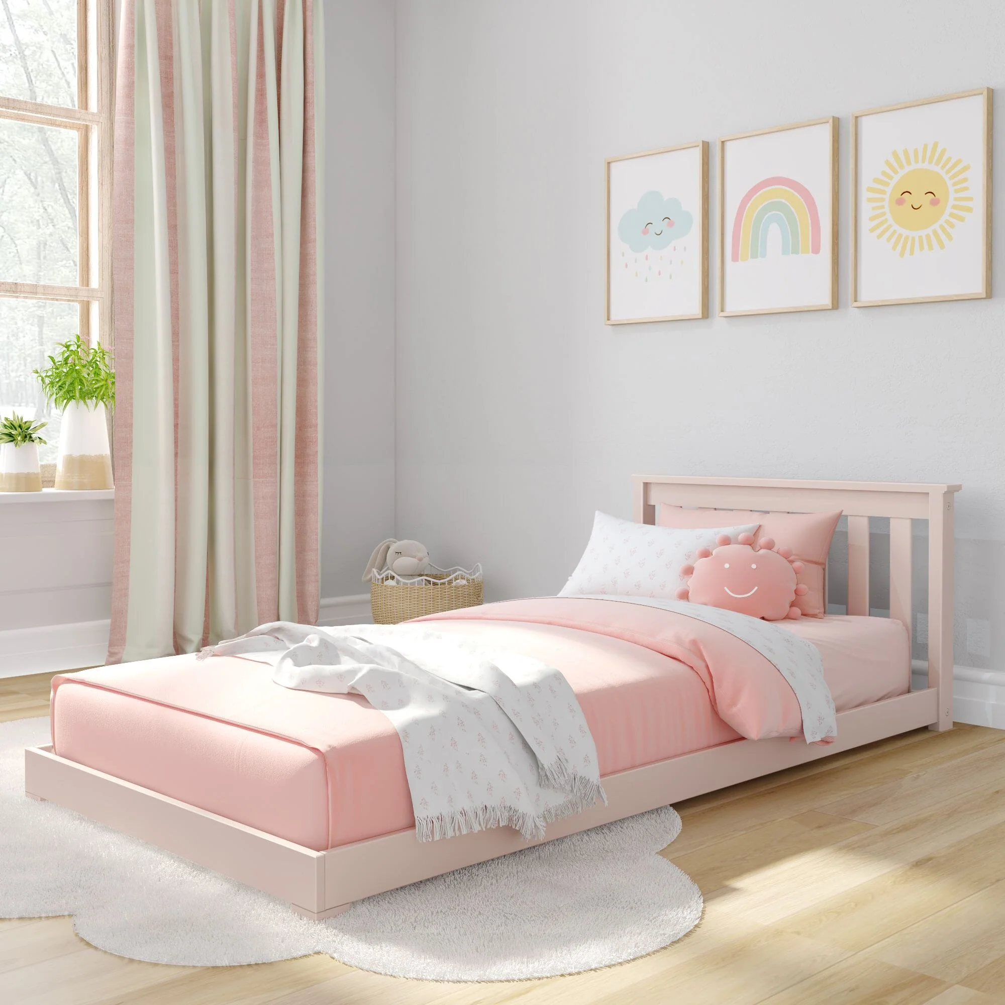 Classic Twin Floor Bed - Image 5