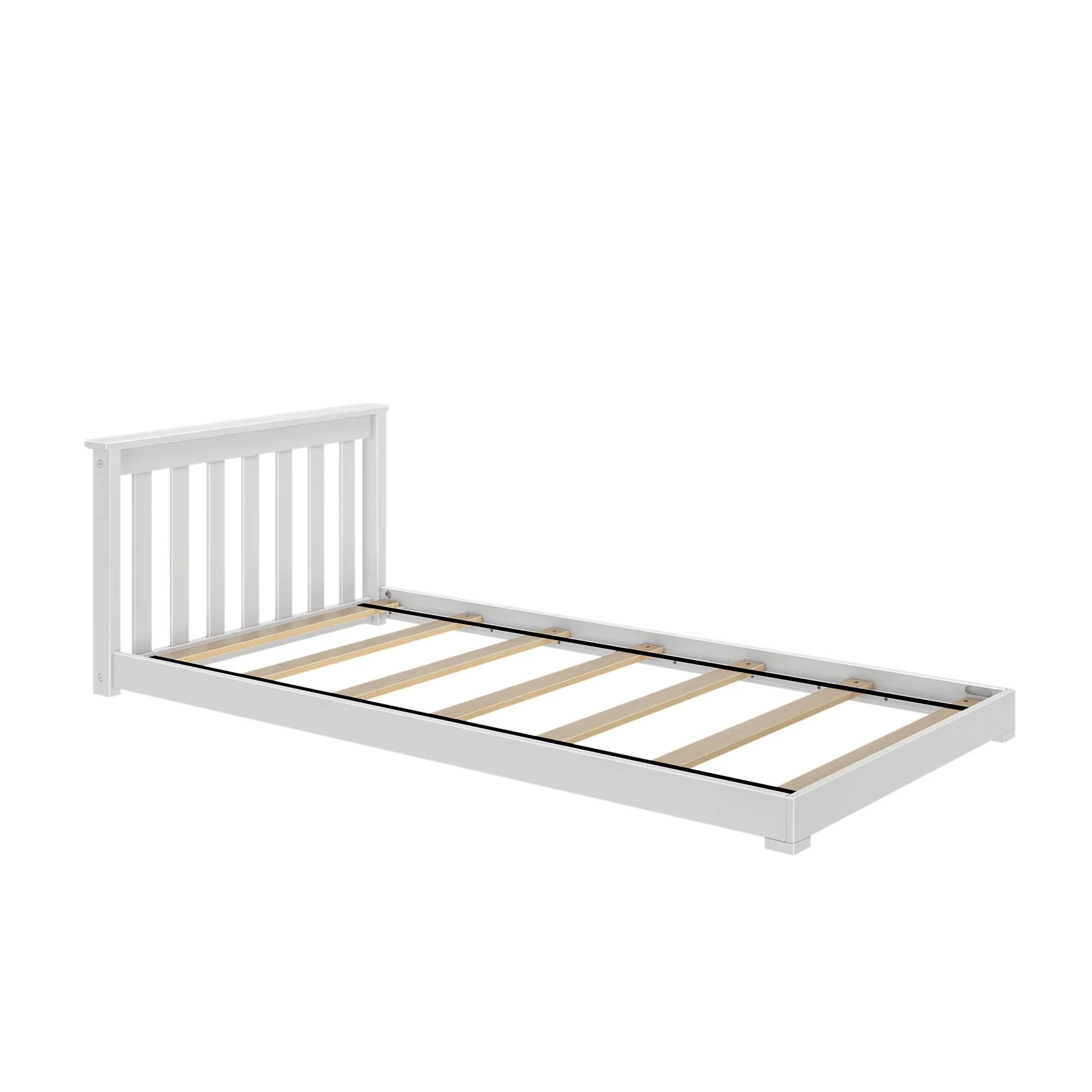 Classic Twin Floor Bed With Two Backrests - Image 10