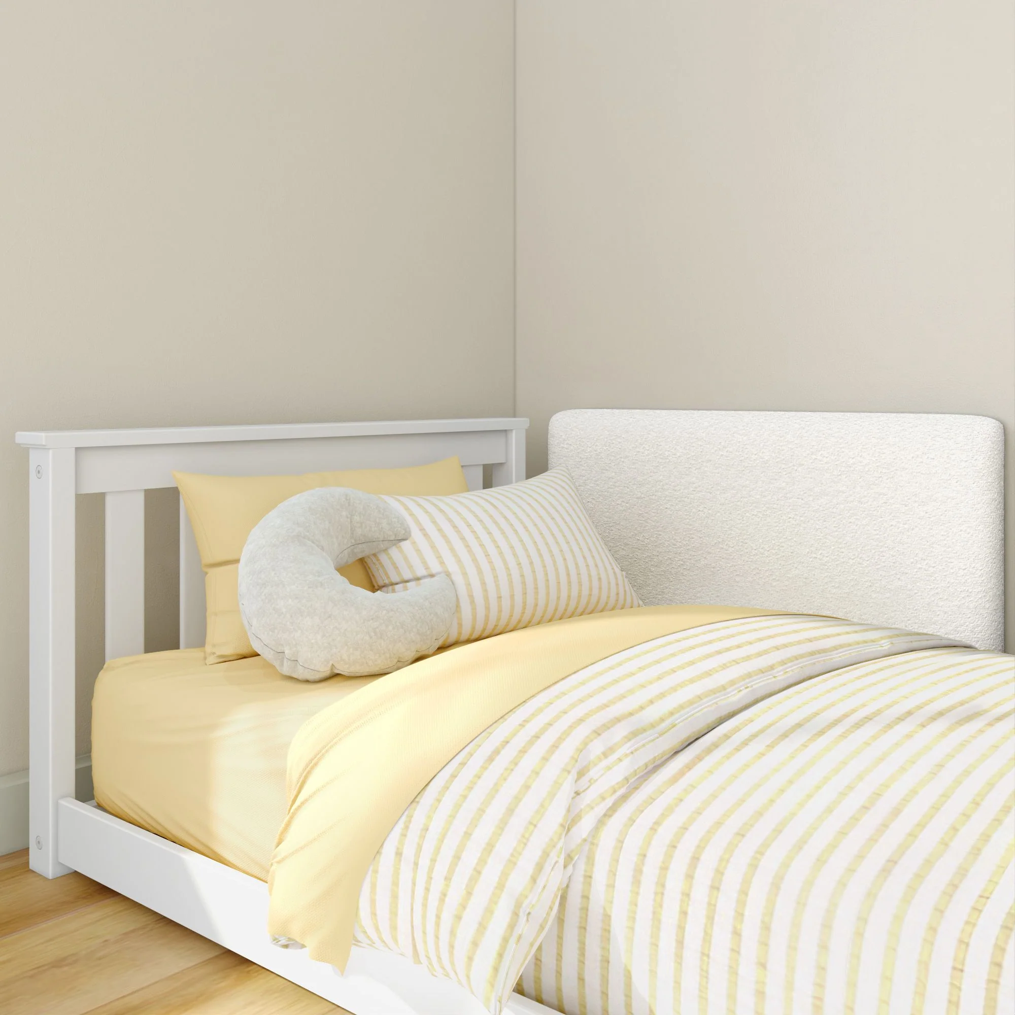 Classic Twin Floor Bed With Two Backrests - Image 5