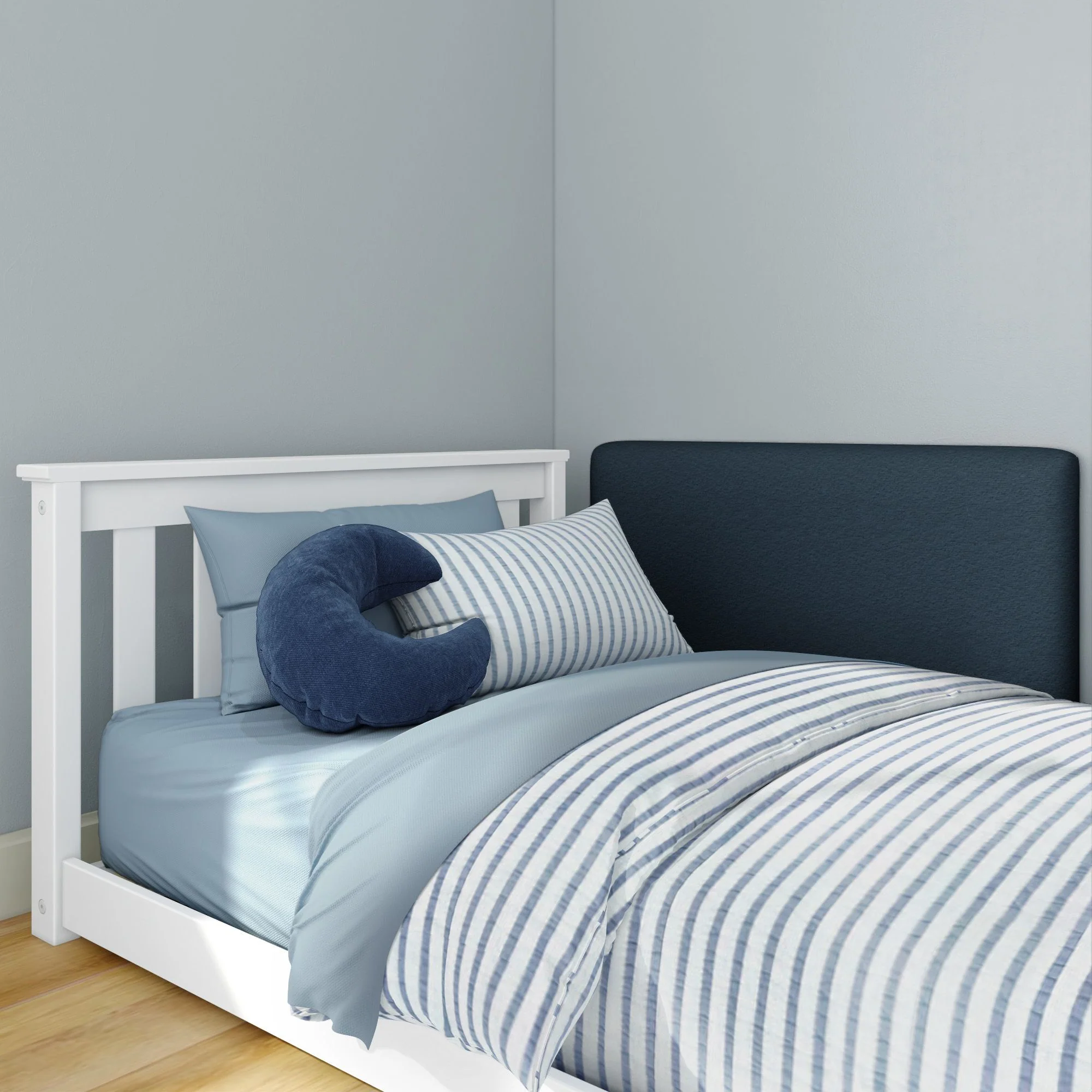 Classic Twin Floor Bed With Two Backrests - Image 8