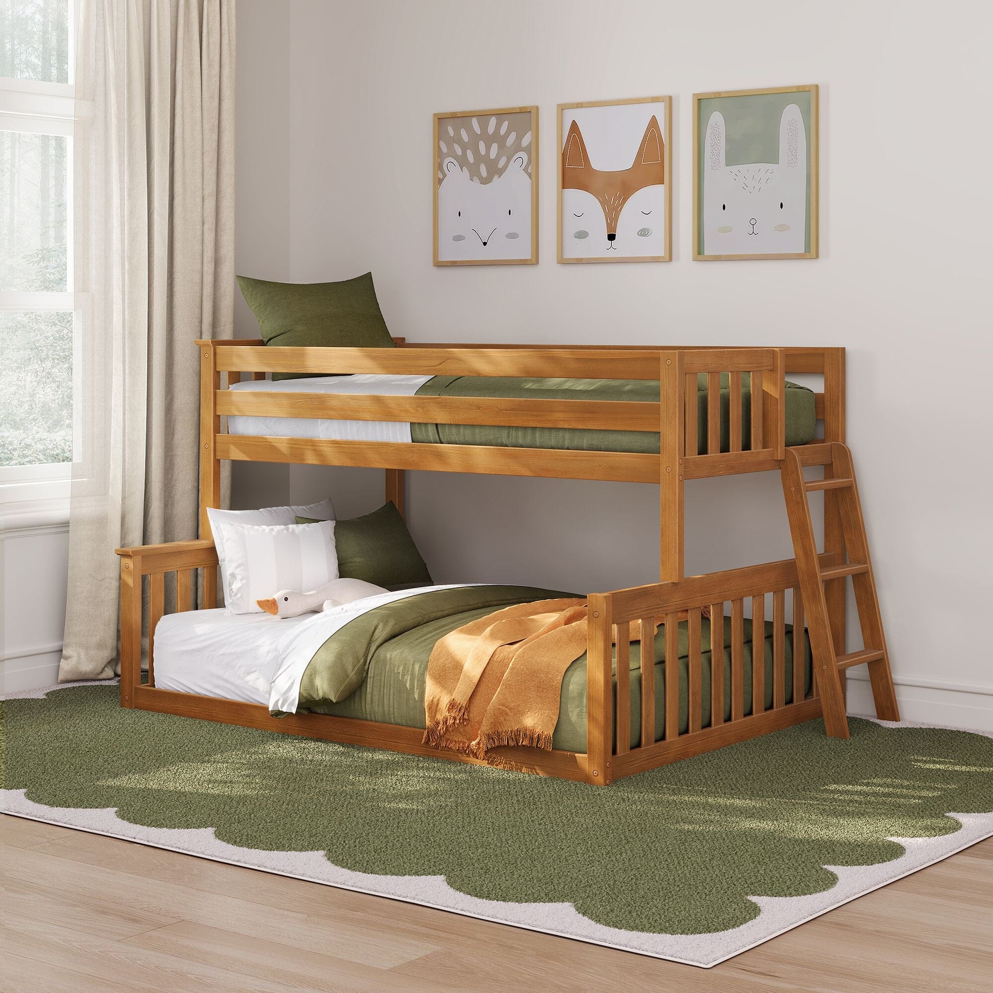 Twin Over Full Low Bunk Bed - Image 13