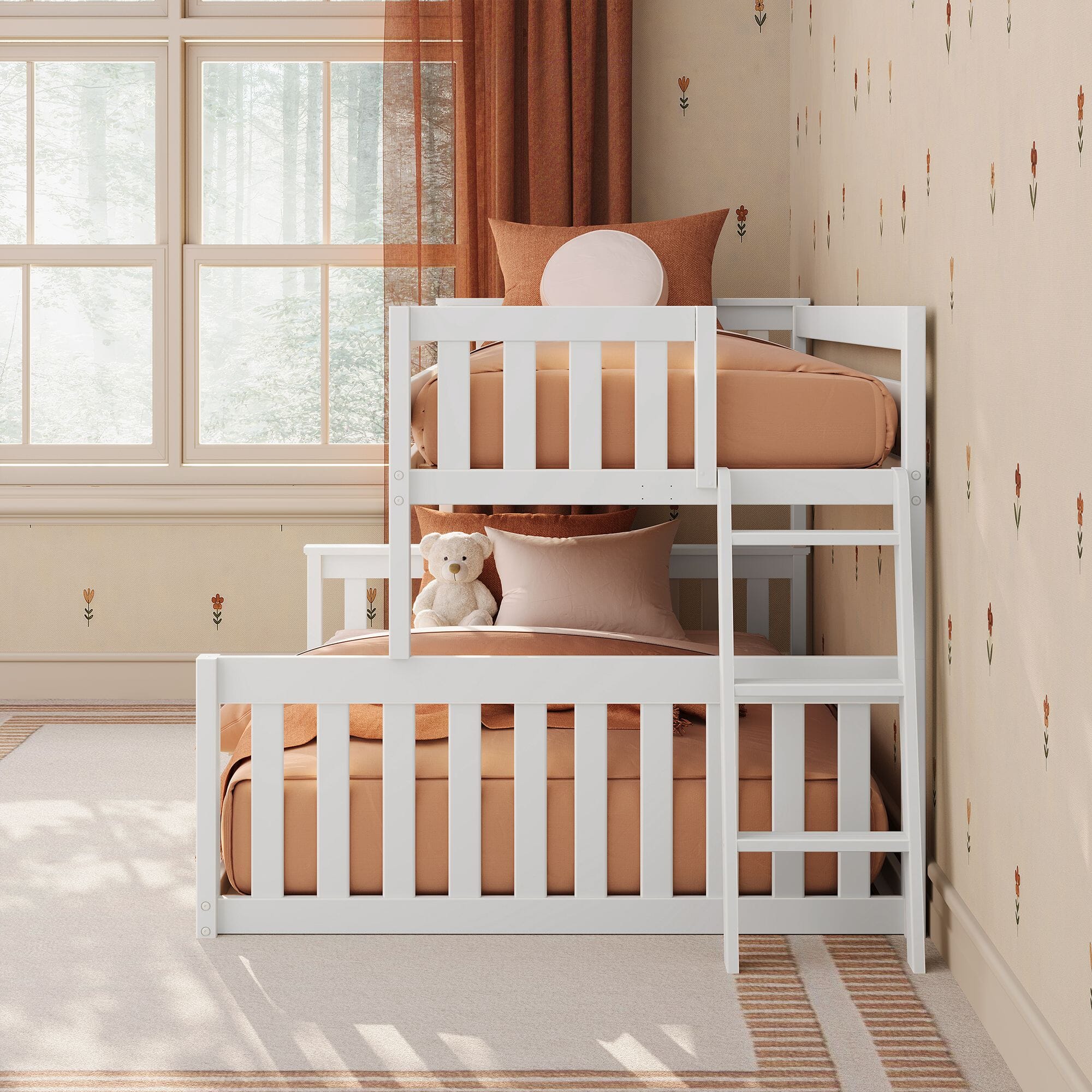 Twin Over Full Low Bunk Bed - Image 14
