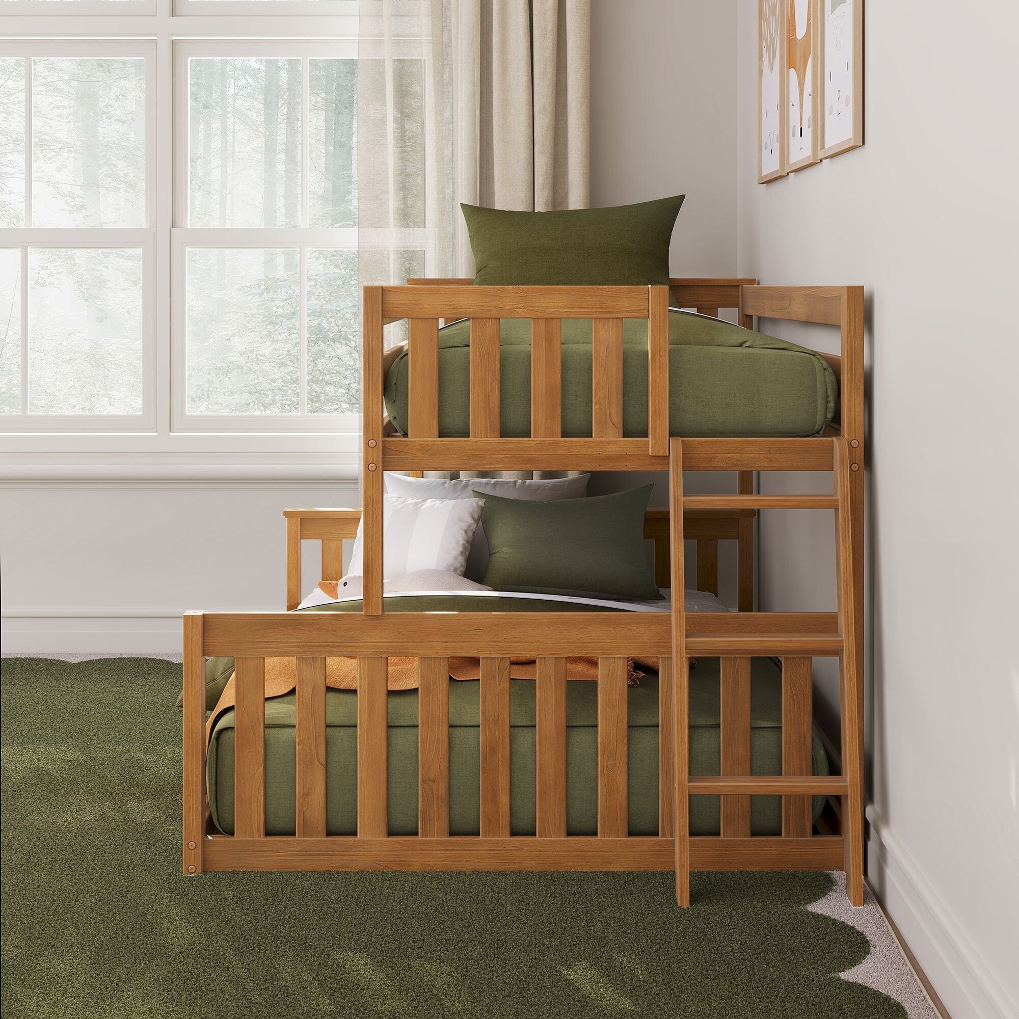Twin Over Full Low Bunk Bed - Image 15