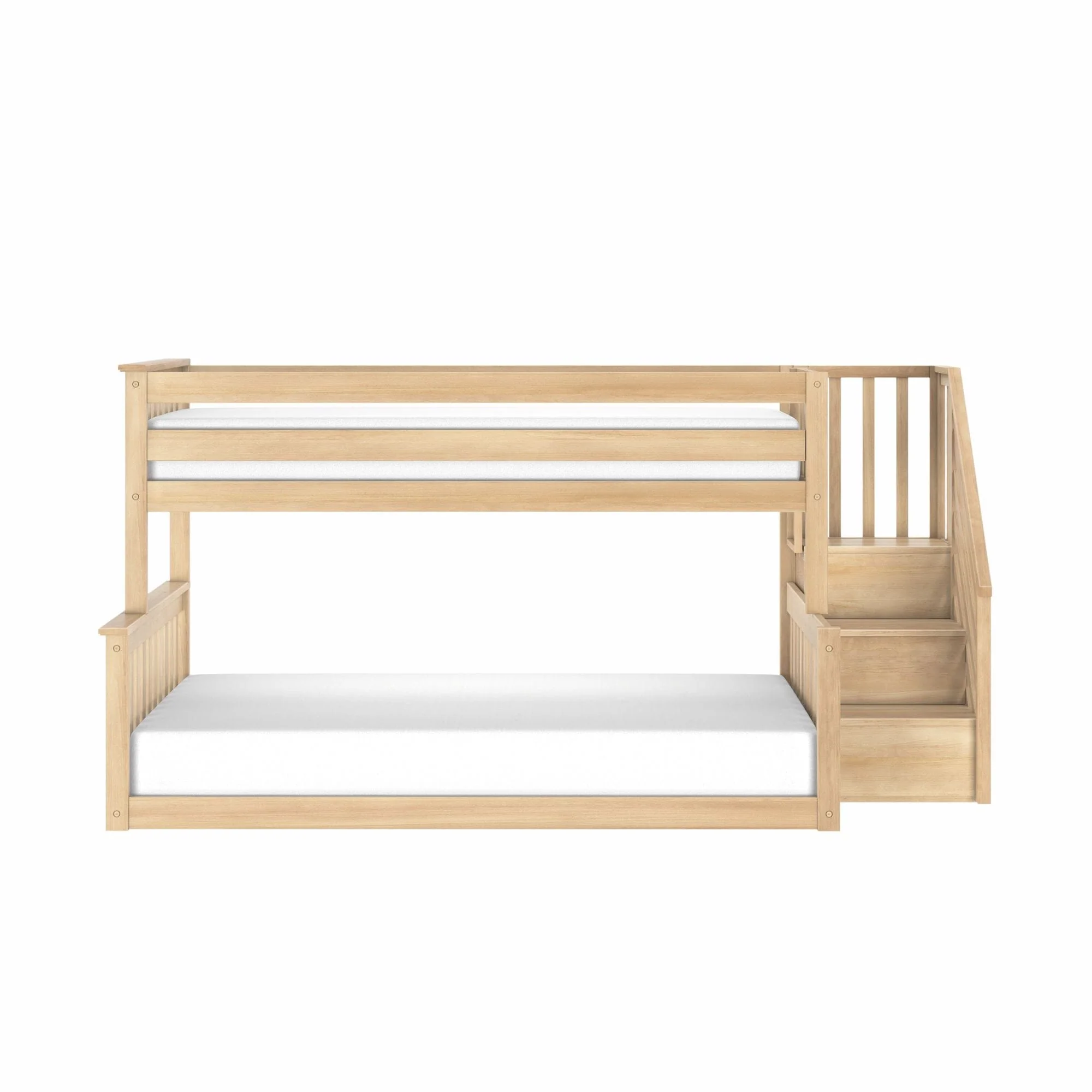 Twin Over Full Low Bunk Bed With Stairs - Image 12