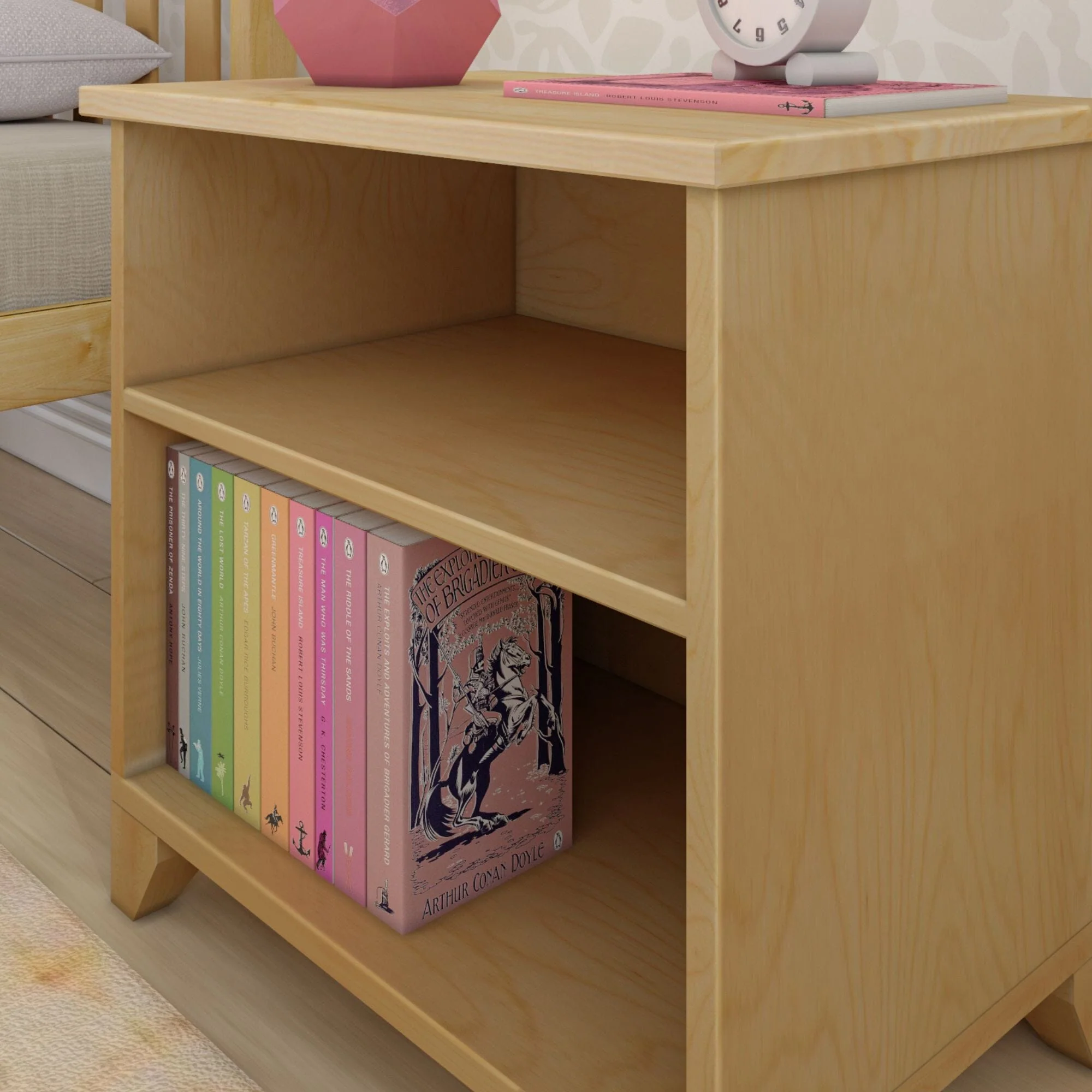 Classic Nightstand with Shelves - Image 16