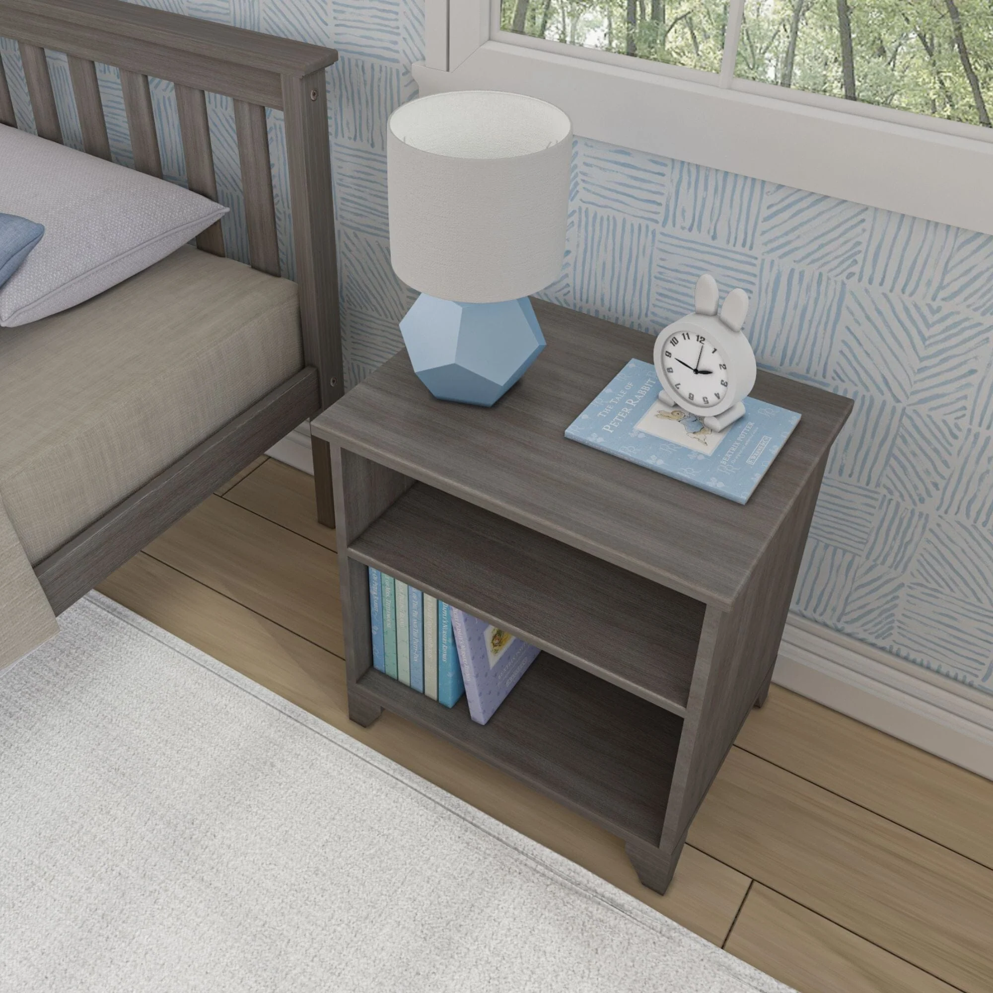 Classic Nightstand with Shelves - Image 25