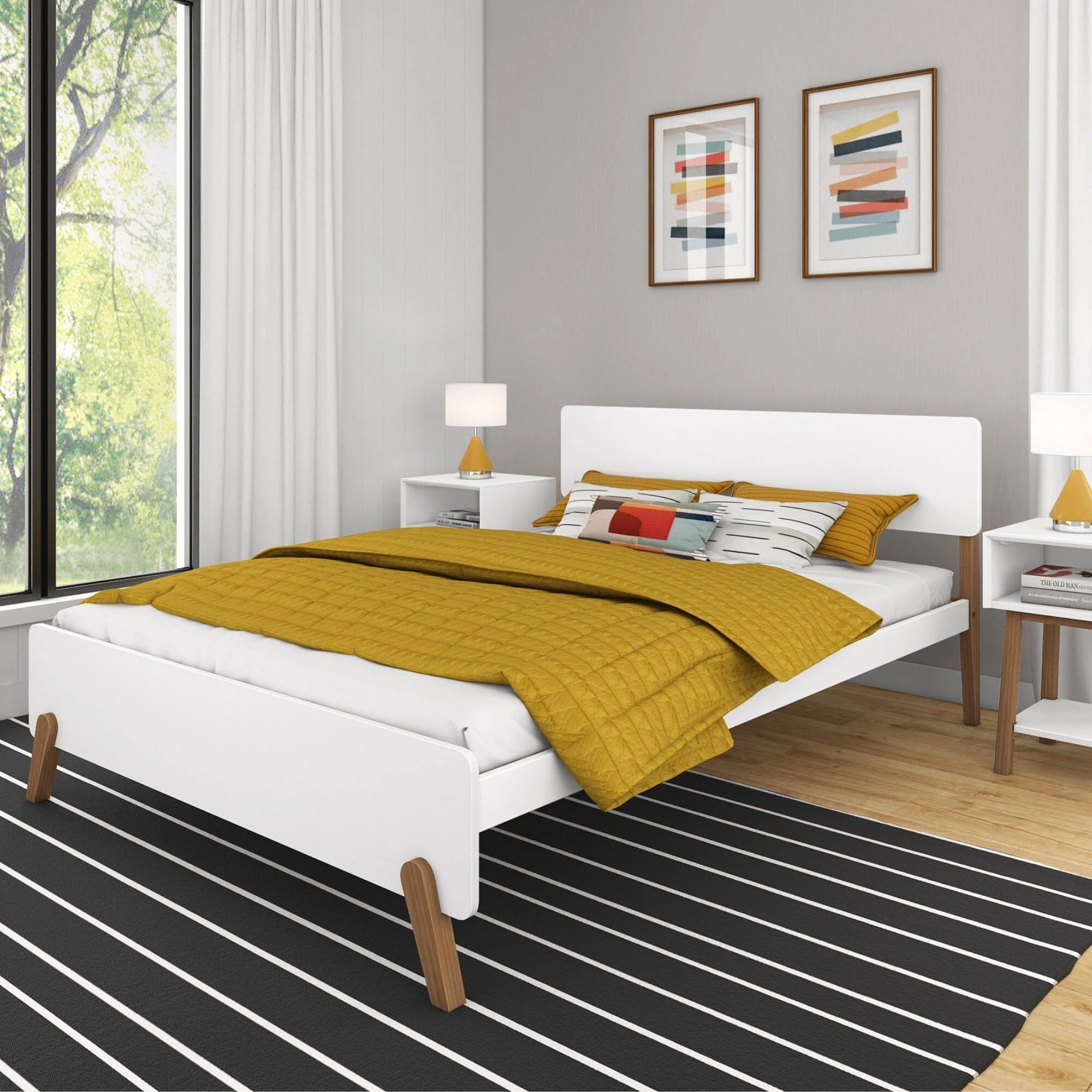 (Combined Listing) Mid-Century-Modern Bed - Image 2