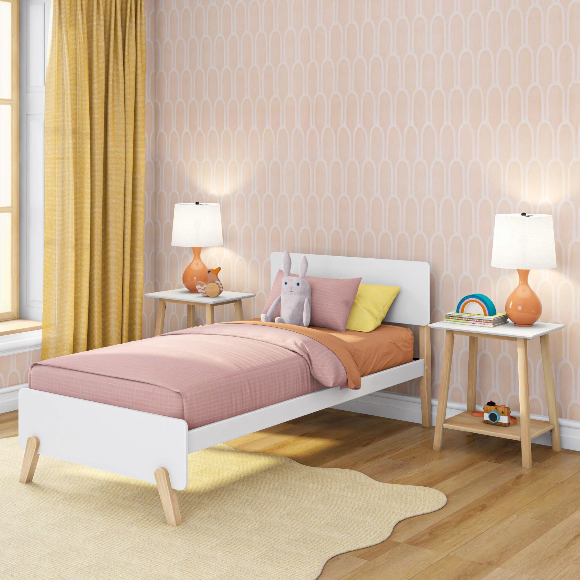 Mid-Century Modern Twin Bed - Image 5