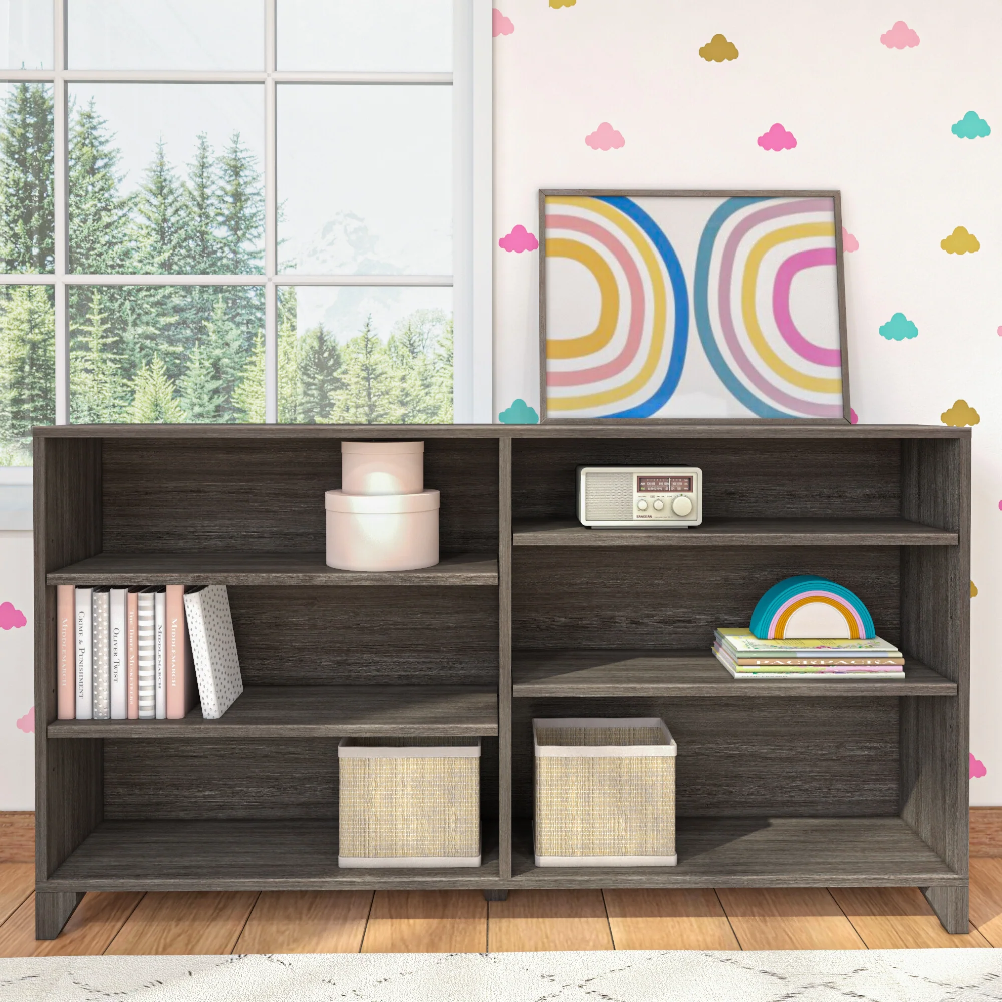 Classic 6-Shelf Bookcase - Image 2