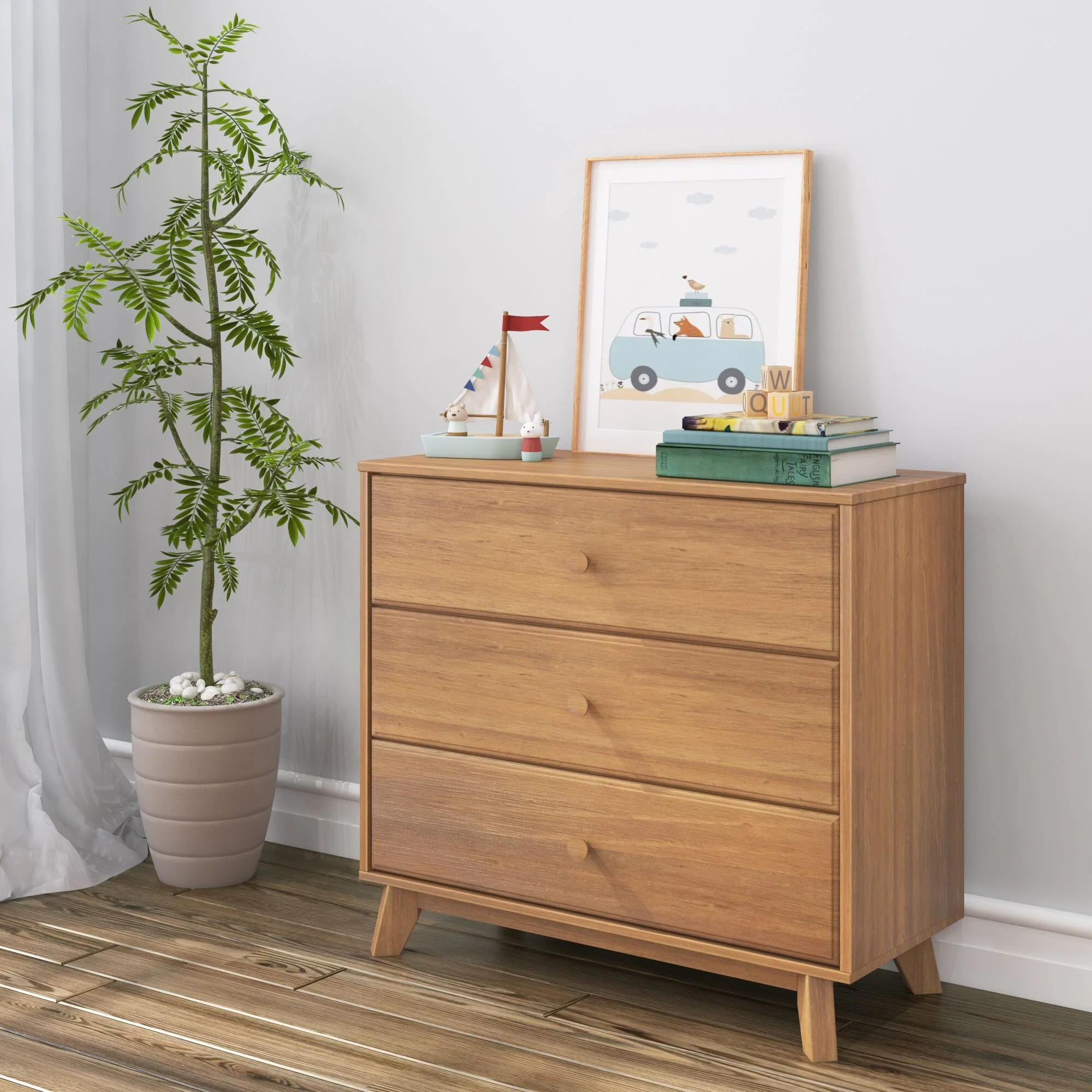 Classic 3-Drawer Dresser - Image 3