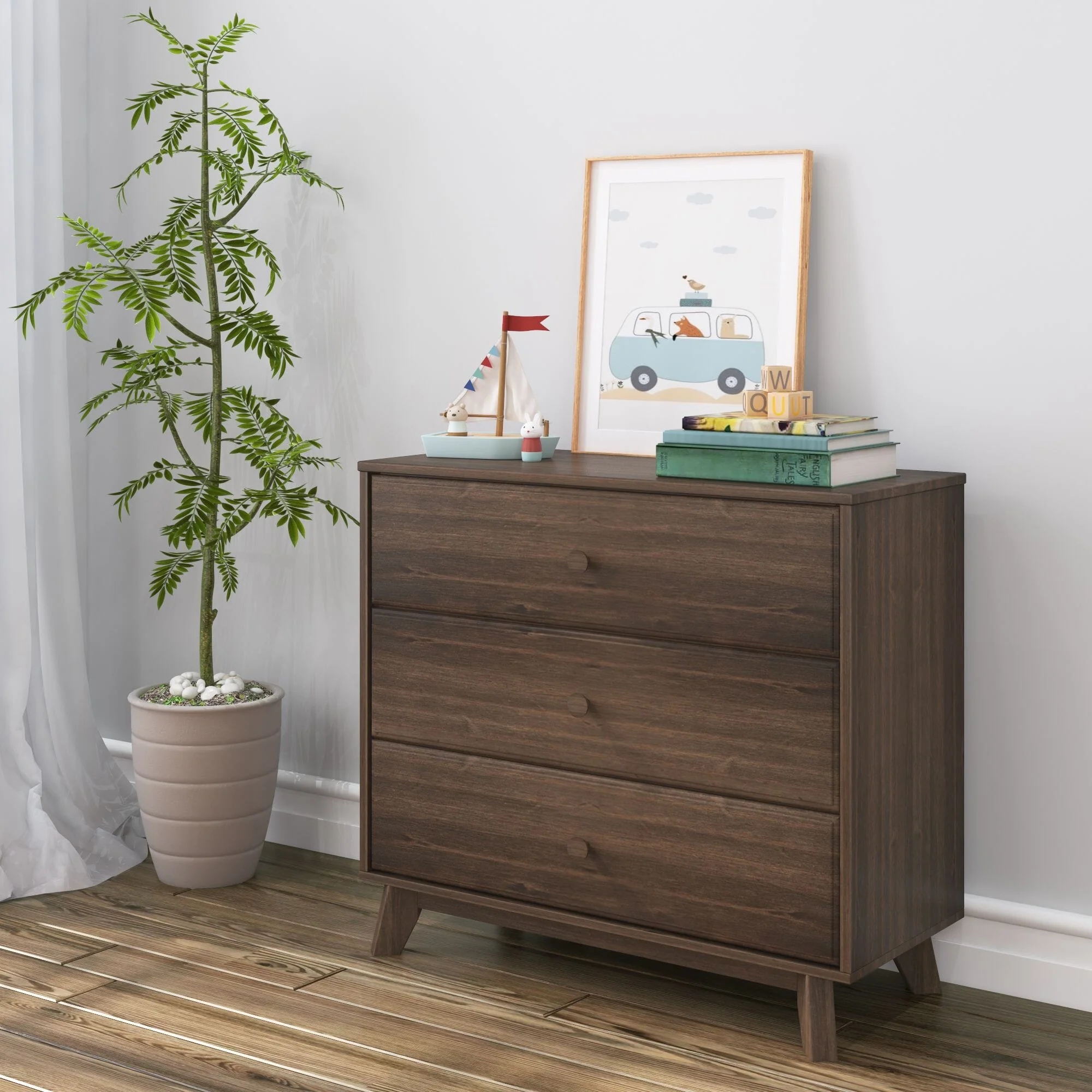 Classic 3-Drawer Dresser - Image 4