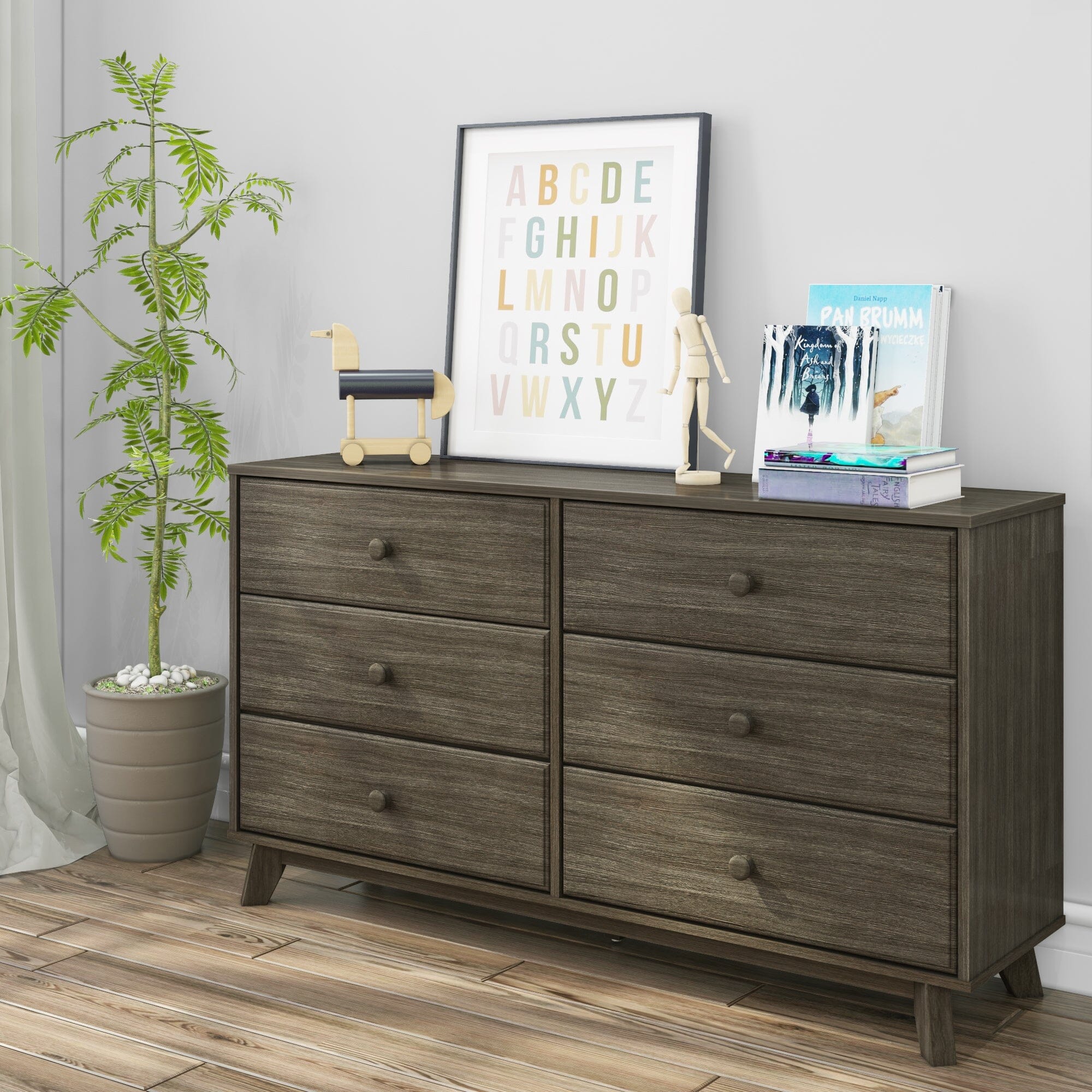 Classic 6-Drawer Dresser - Image 6