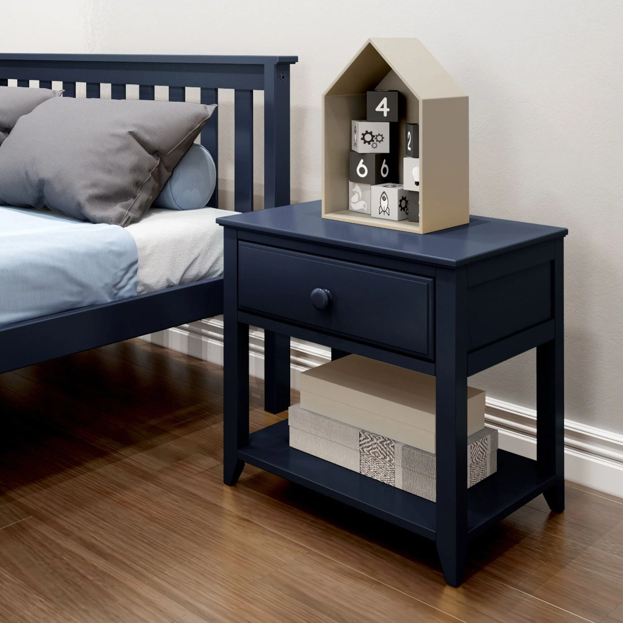 Nightstand with Drawer and Shelf - Image 3