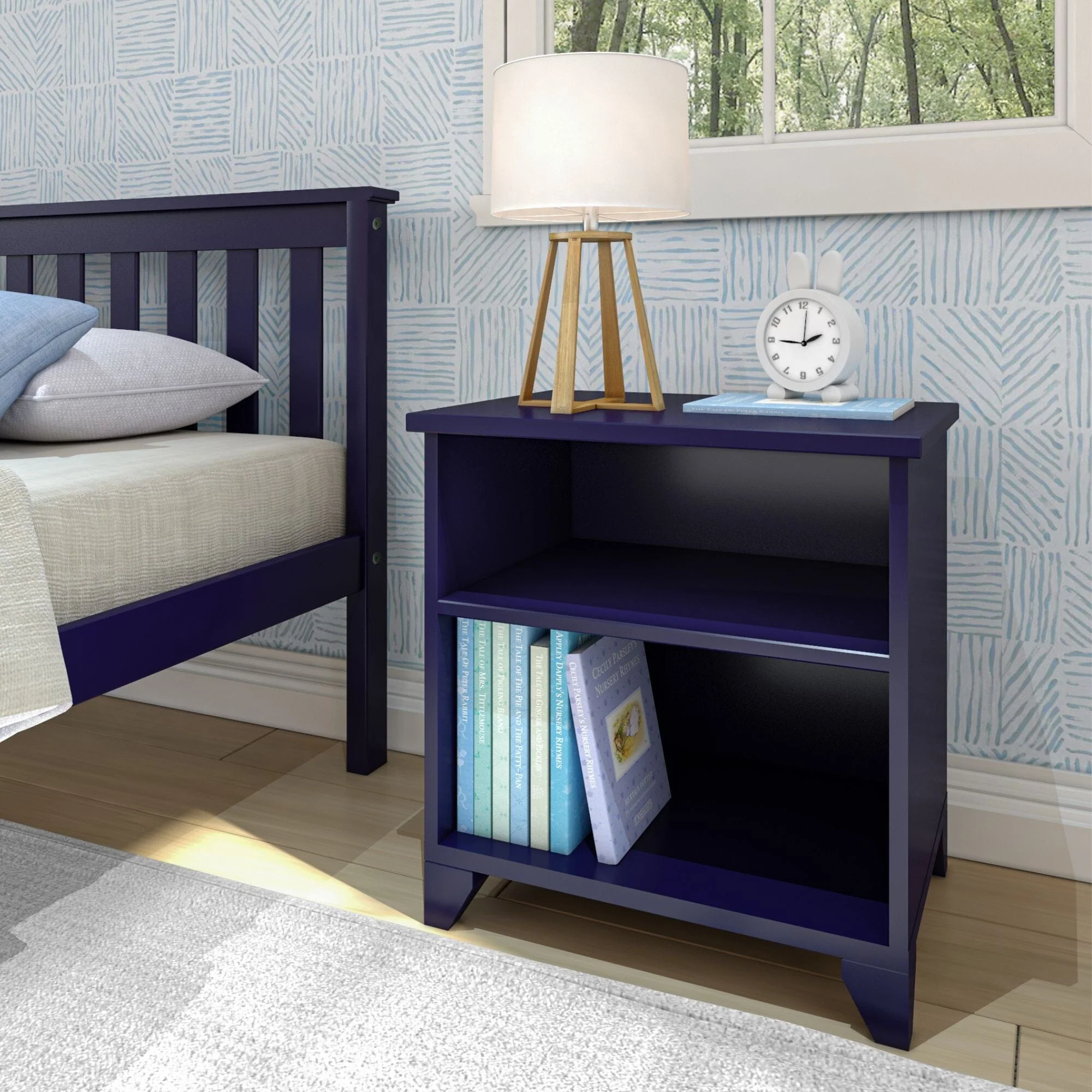 Classic Nightstand with Shelves - Image 4