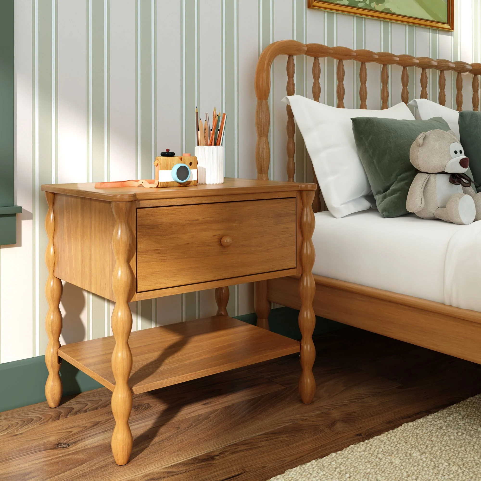 Jenny Nightstand With Shelf - Image 3