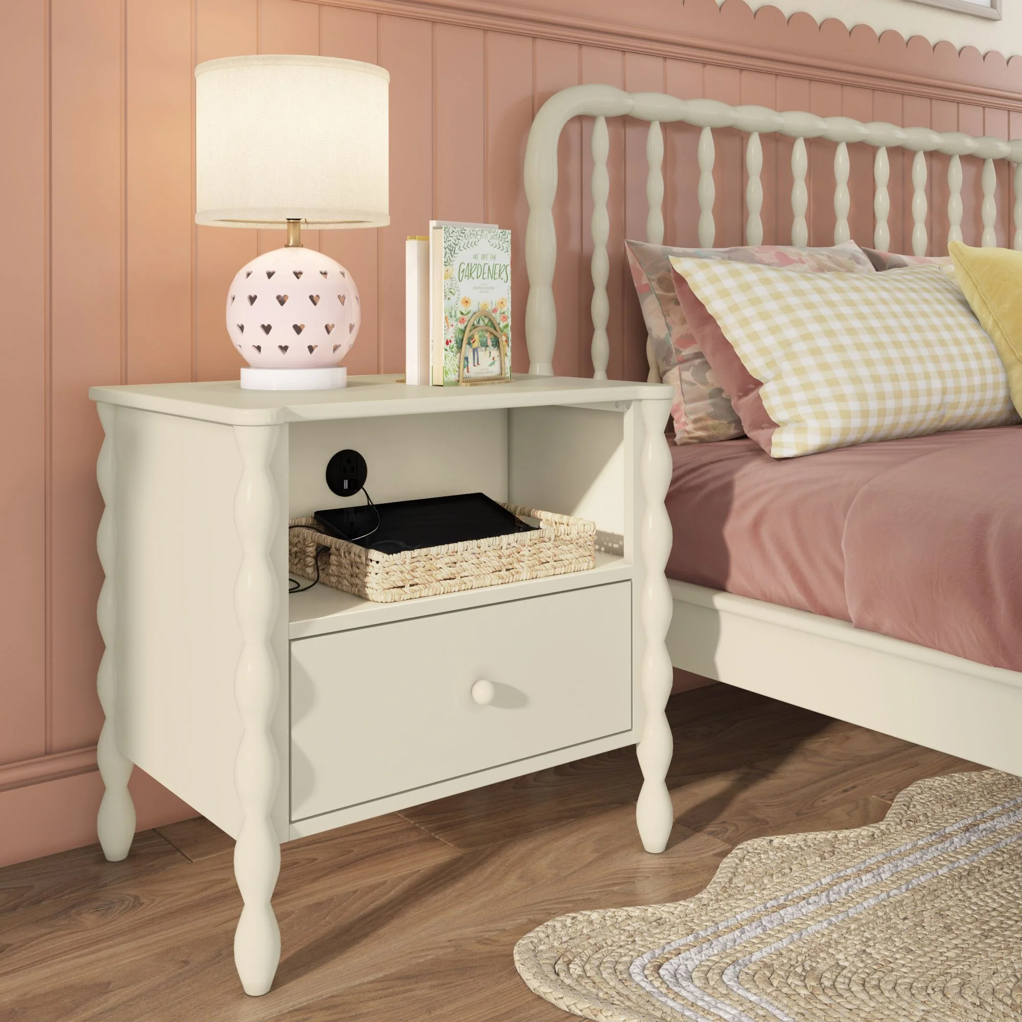 Jenny Nightstand With Charging Station - Image 4