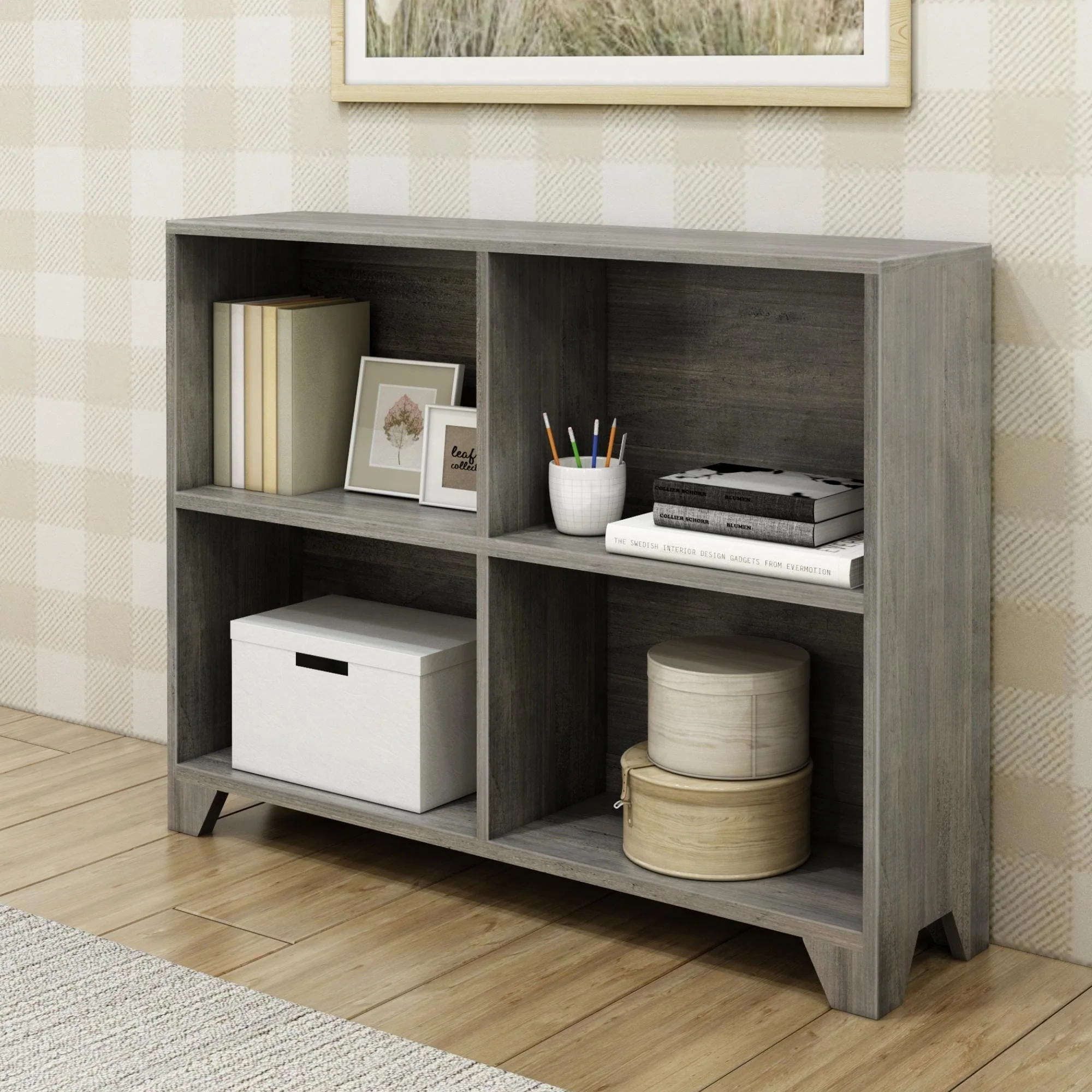 Modern Farmhouse 4-Shelf Bookcase - Image 3