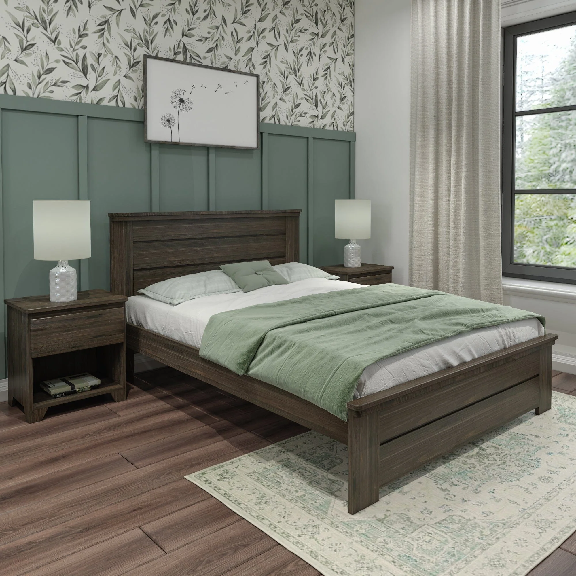 (Combined Listing) Modern Farmhouse Full Panel Bed - Image 4