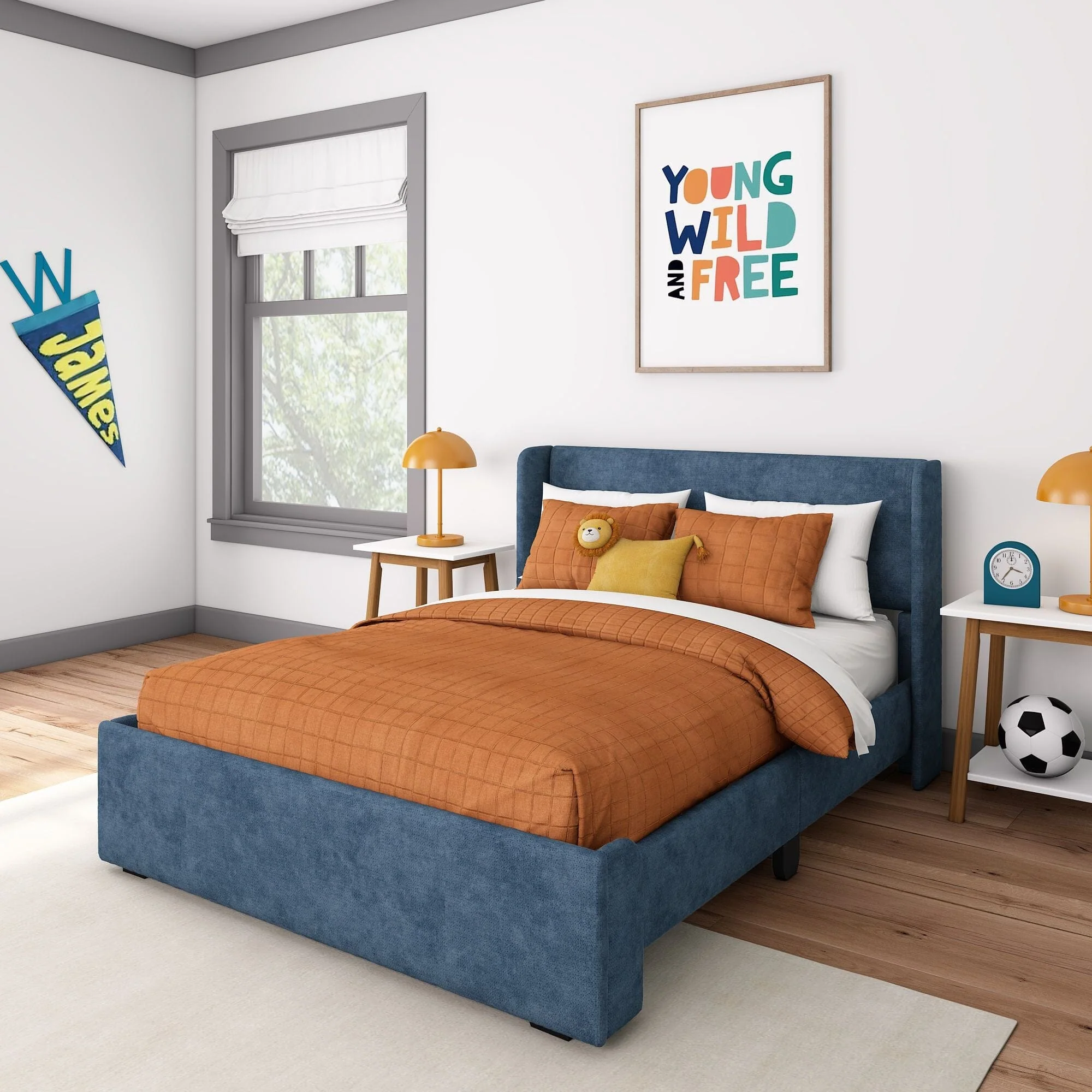 Nicholas Upholstered Full Bed - Image 4