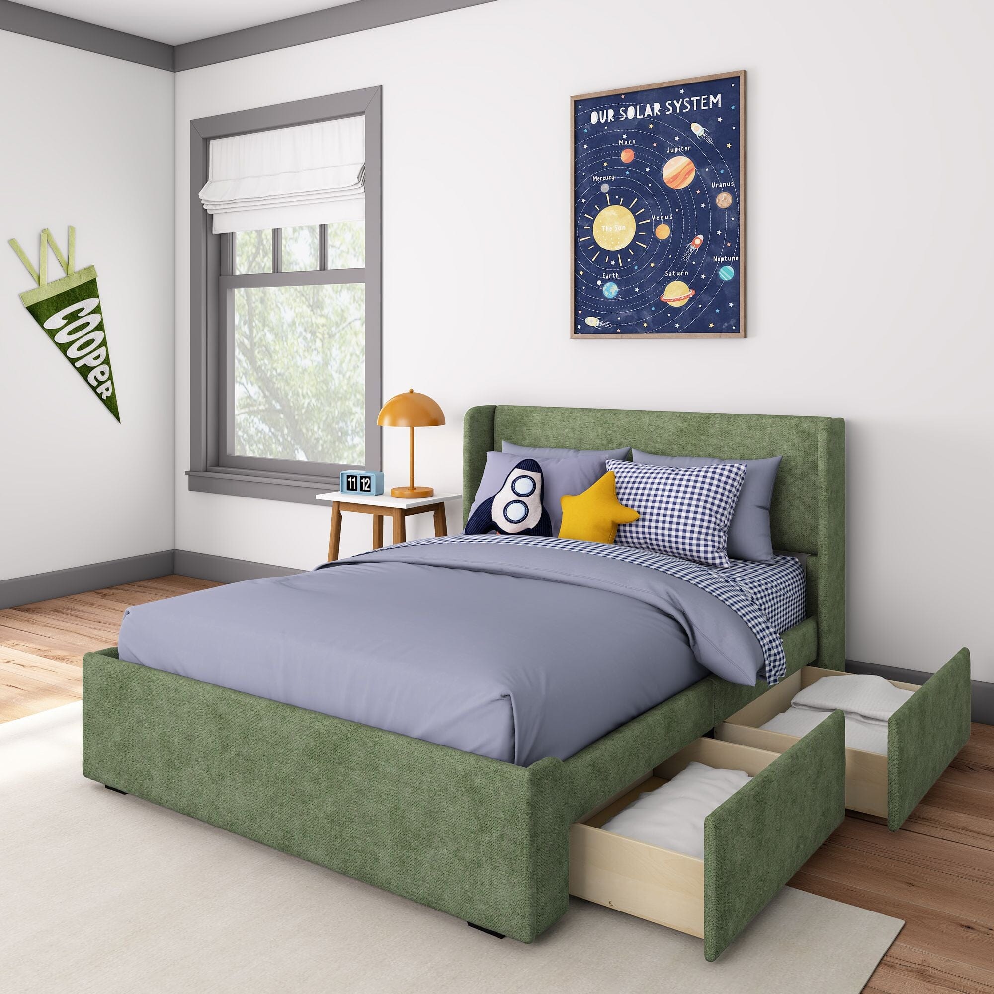 Nicholas Upholstered Full Bed - Image 6