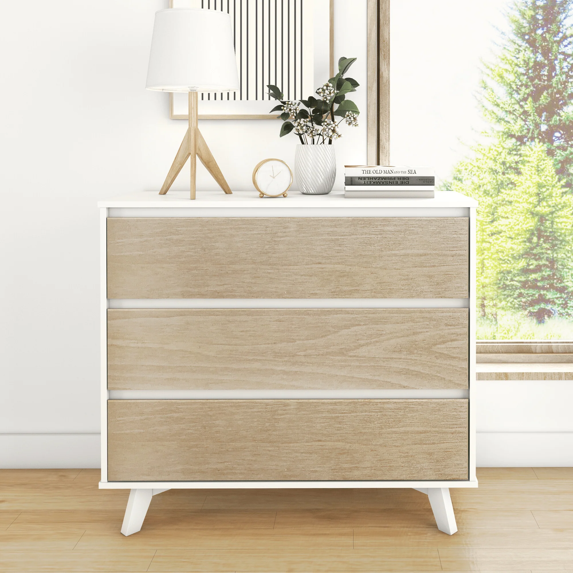 Scandinavian 3-Drawer Dresser - Image 5
