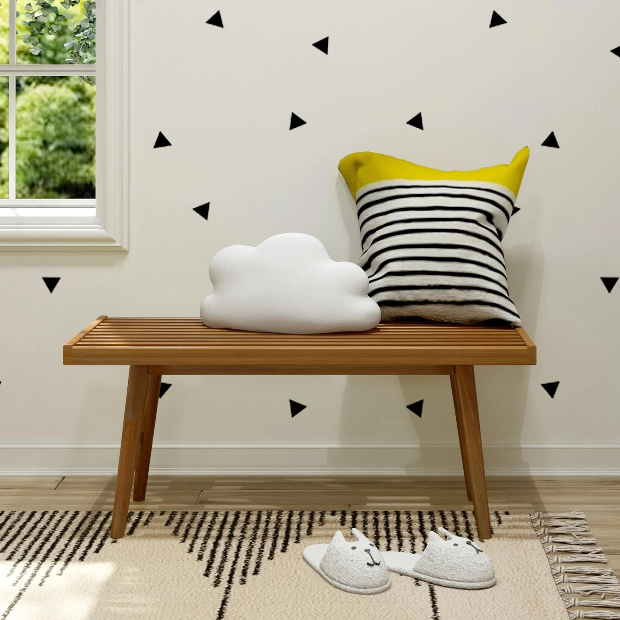Solid Wood Medium Bench - Image 6