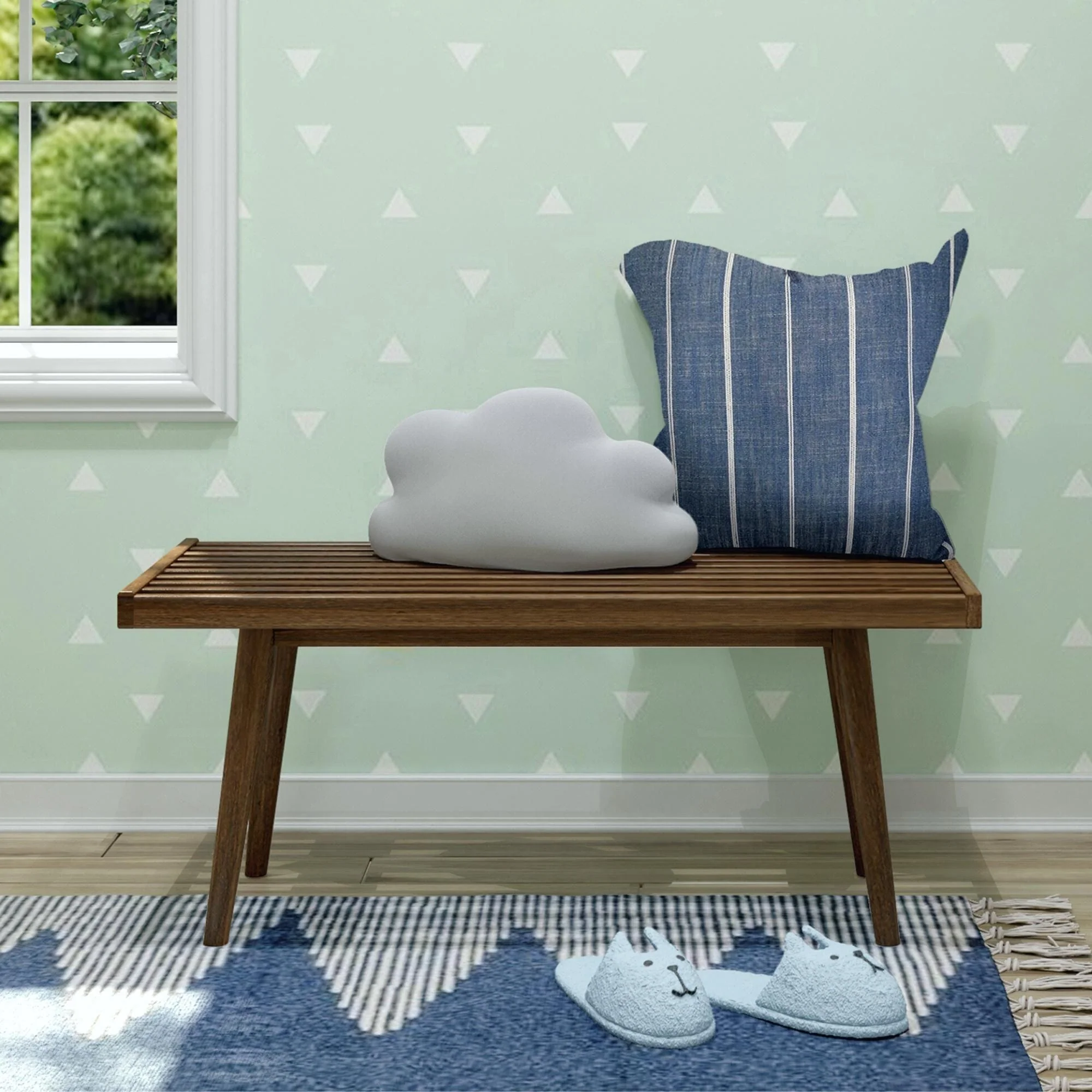 Solid Wood Medium Bench - Image 7