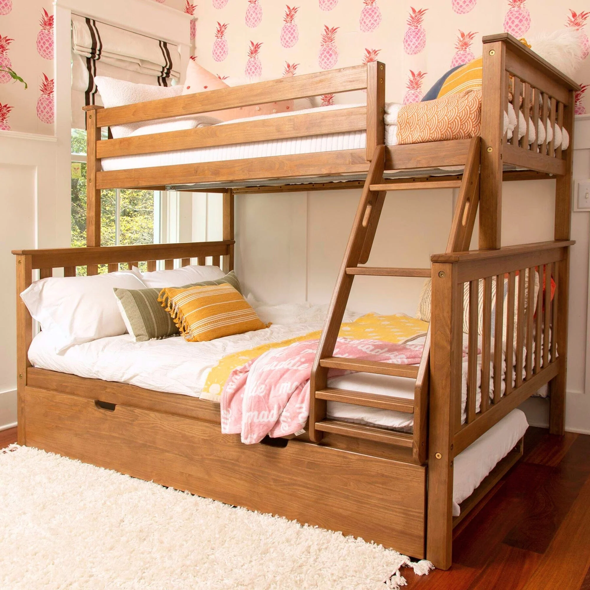 Twin Over Full Bunk Bed With Trundle - Image 4