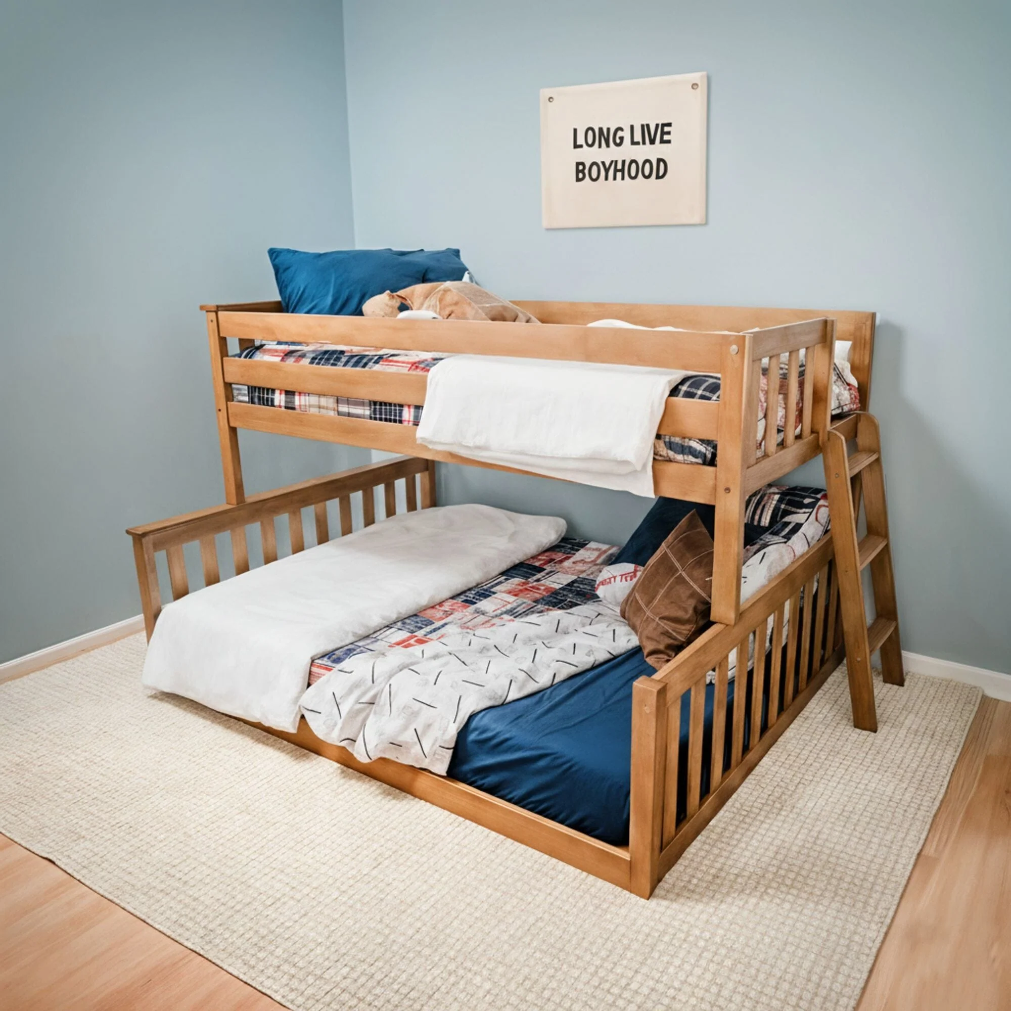 Twin Over Full Low Bunk Bed - Image 2