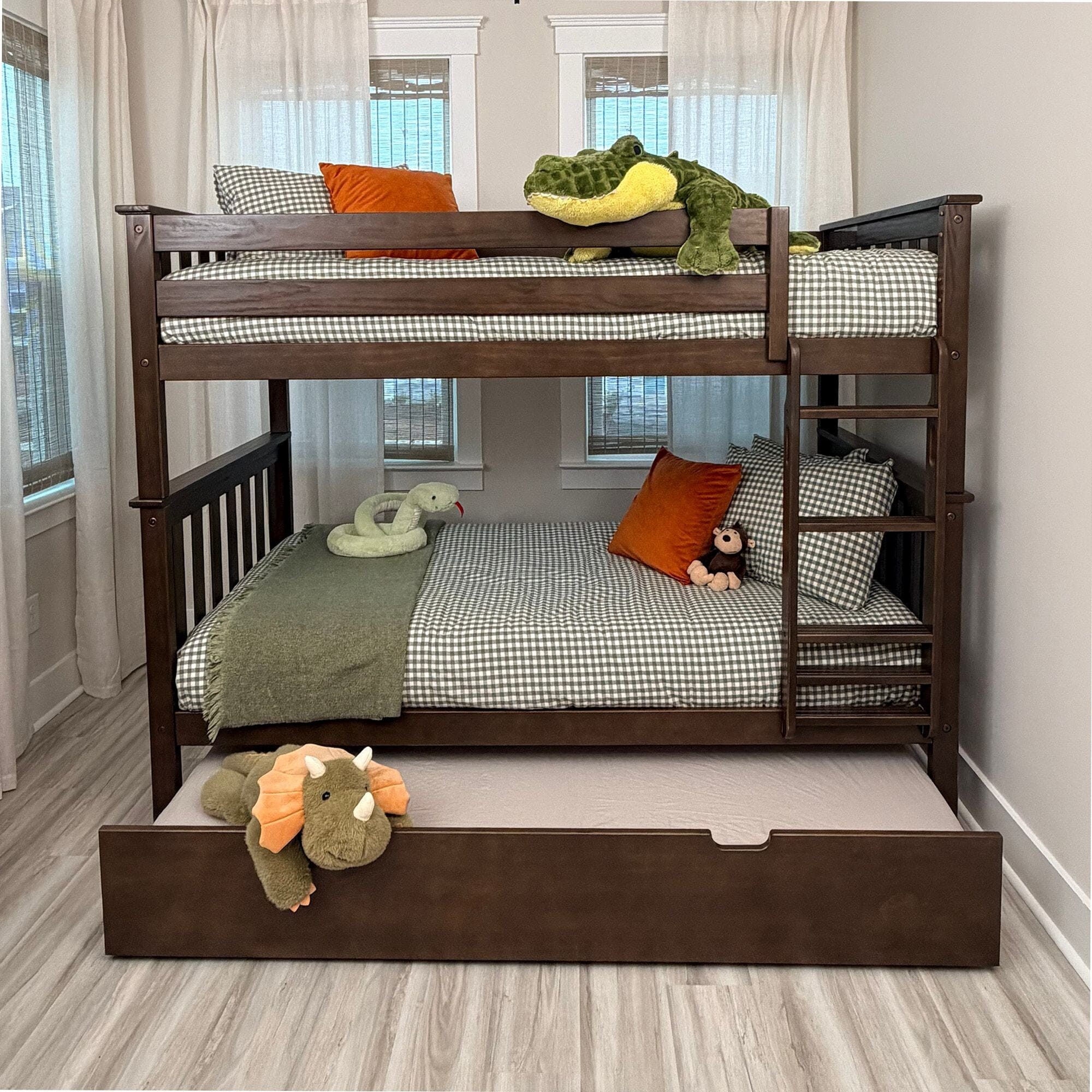 Twin Over Twin Bunk Bed With Trundle - Image 5